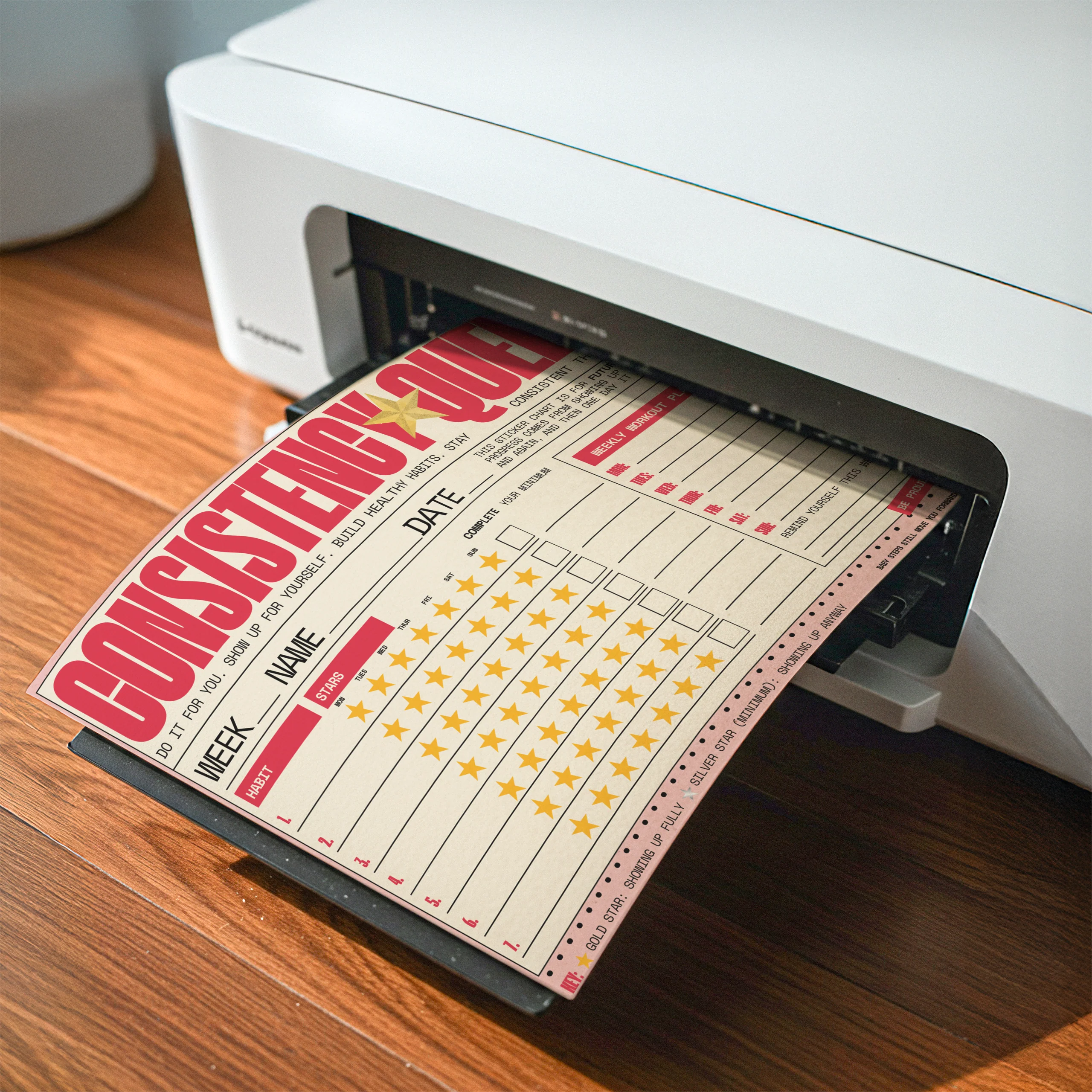 Adult Habit Tracker Star Chart – 1 Week Routine & Consistency Planner - Image 4