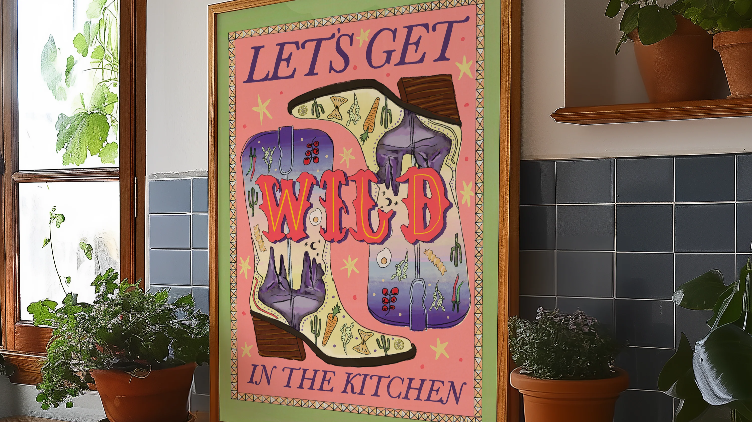 Let's Get Wild In The Kitchen Print - Image 3