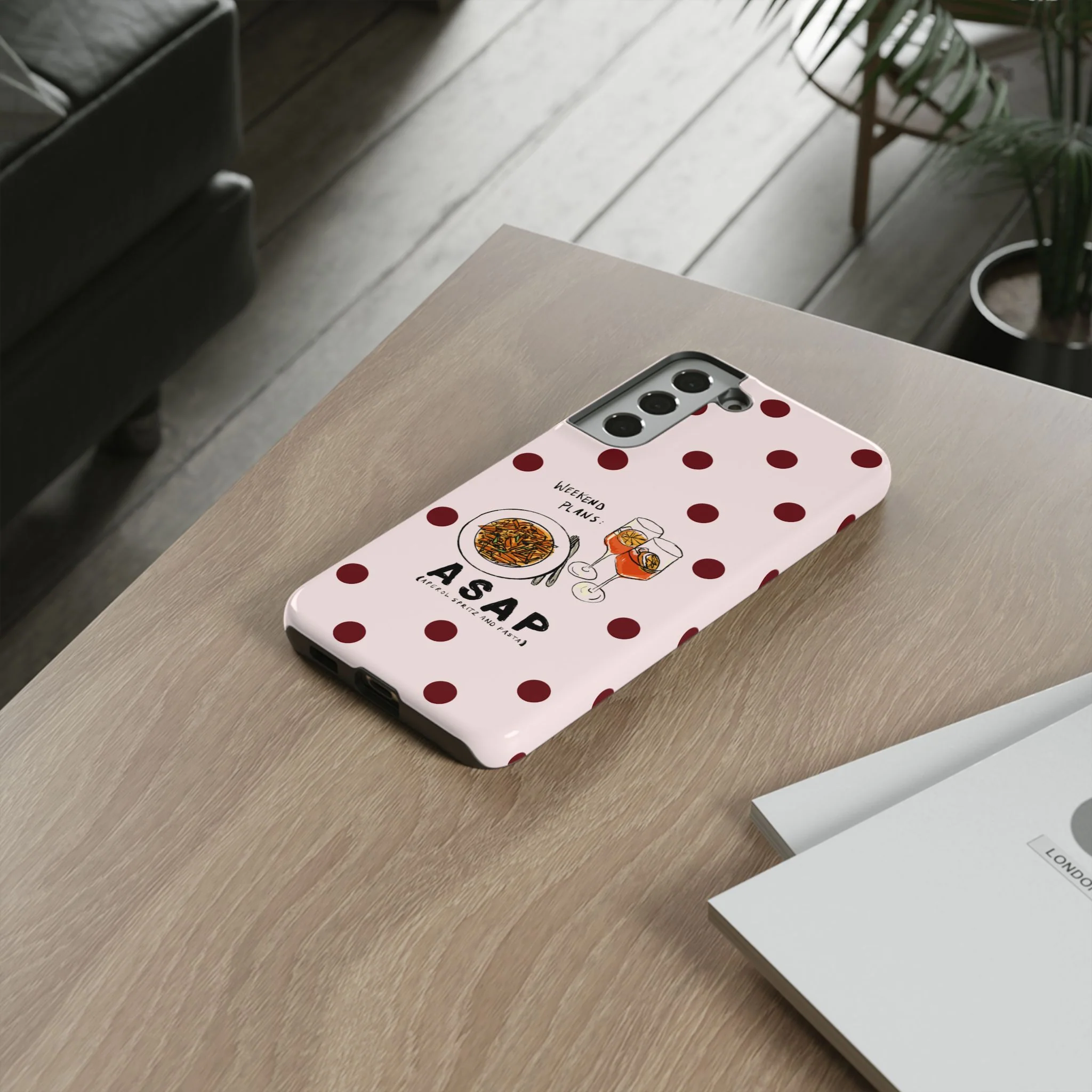 "Weekend Plans: ASAP" iPhone Case - Image 105