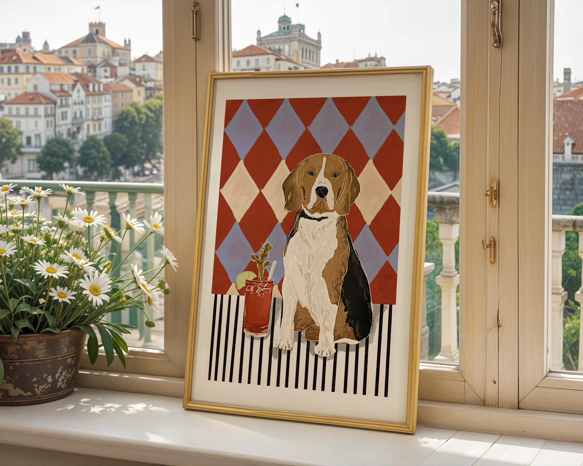 Beagle Cocktail Print - Image 4