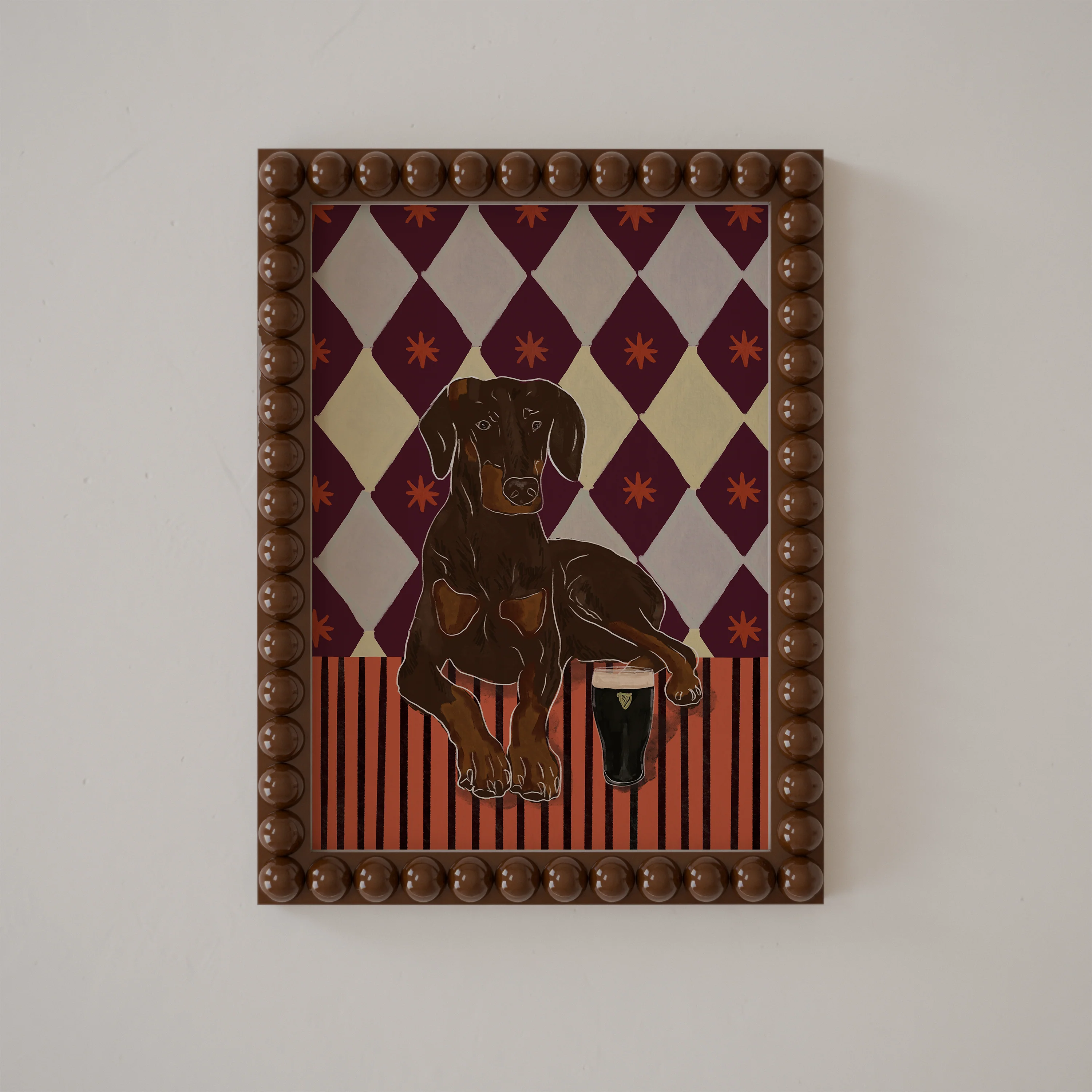 Brown Dobermann Print - Image 2