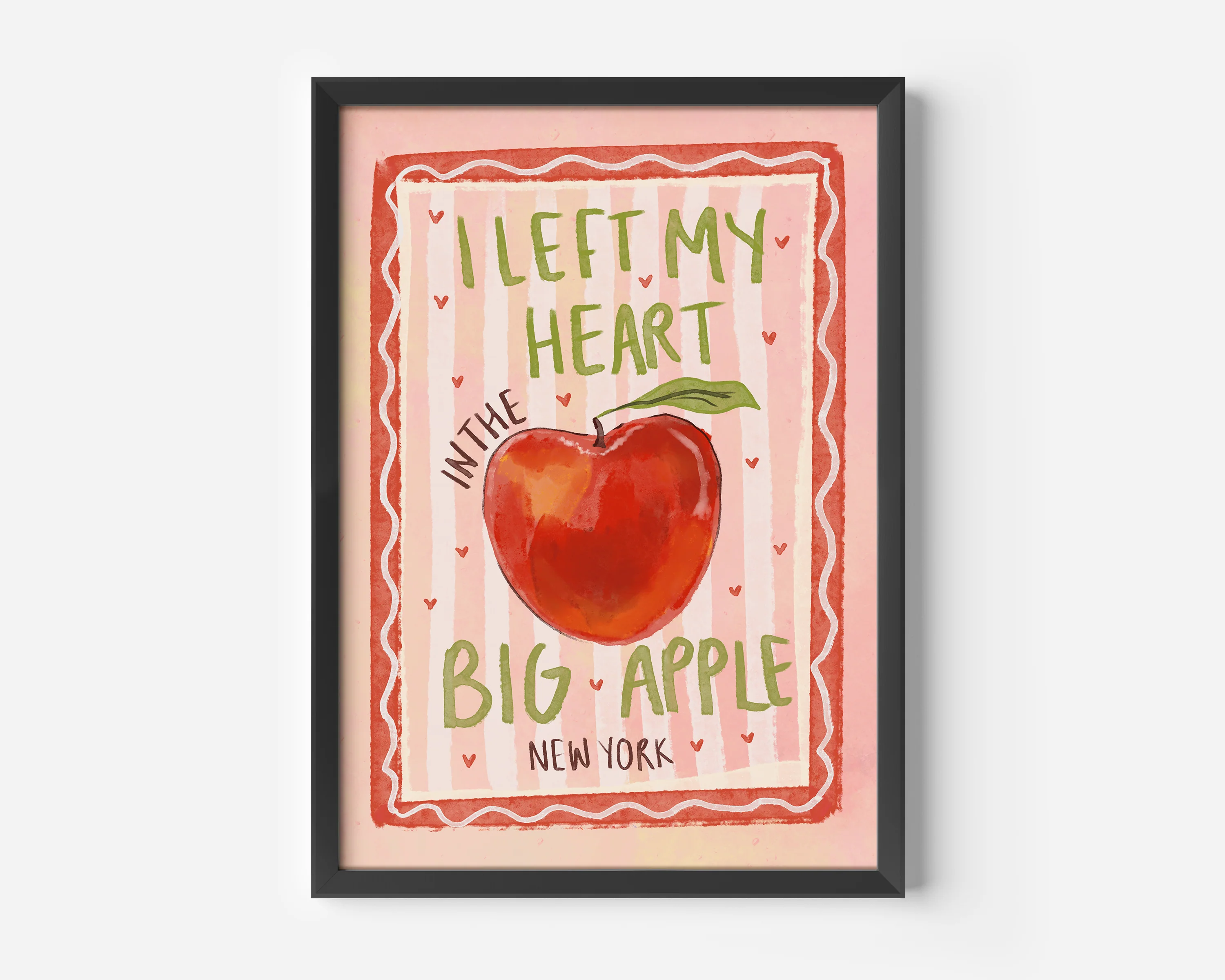 Custom 'I Left My Heart' Wall Print - Image 3