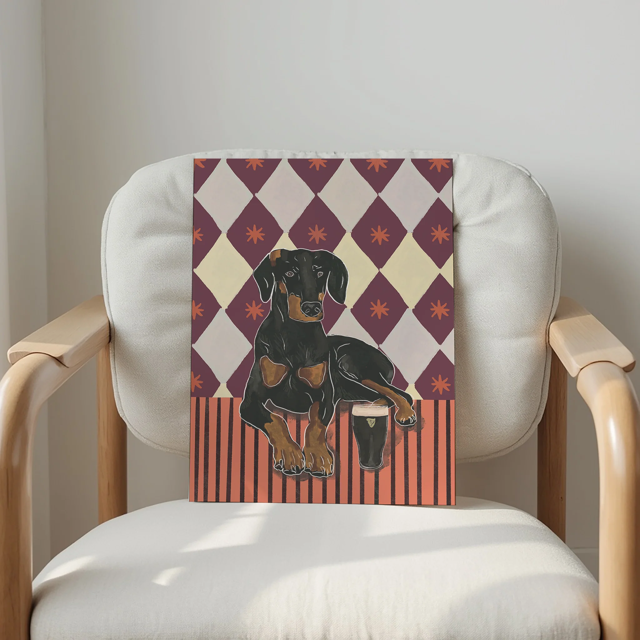 Dobermann Cocktail Print - Image 3