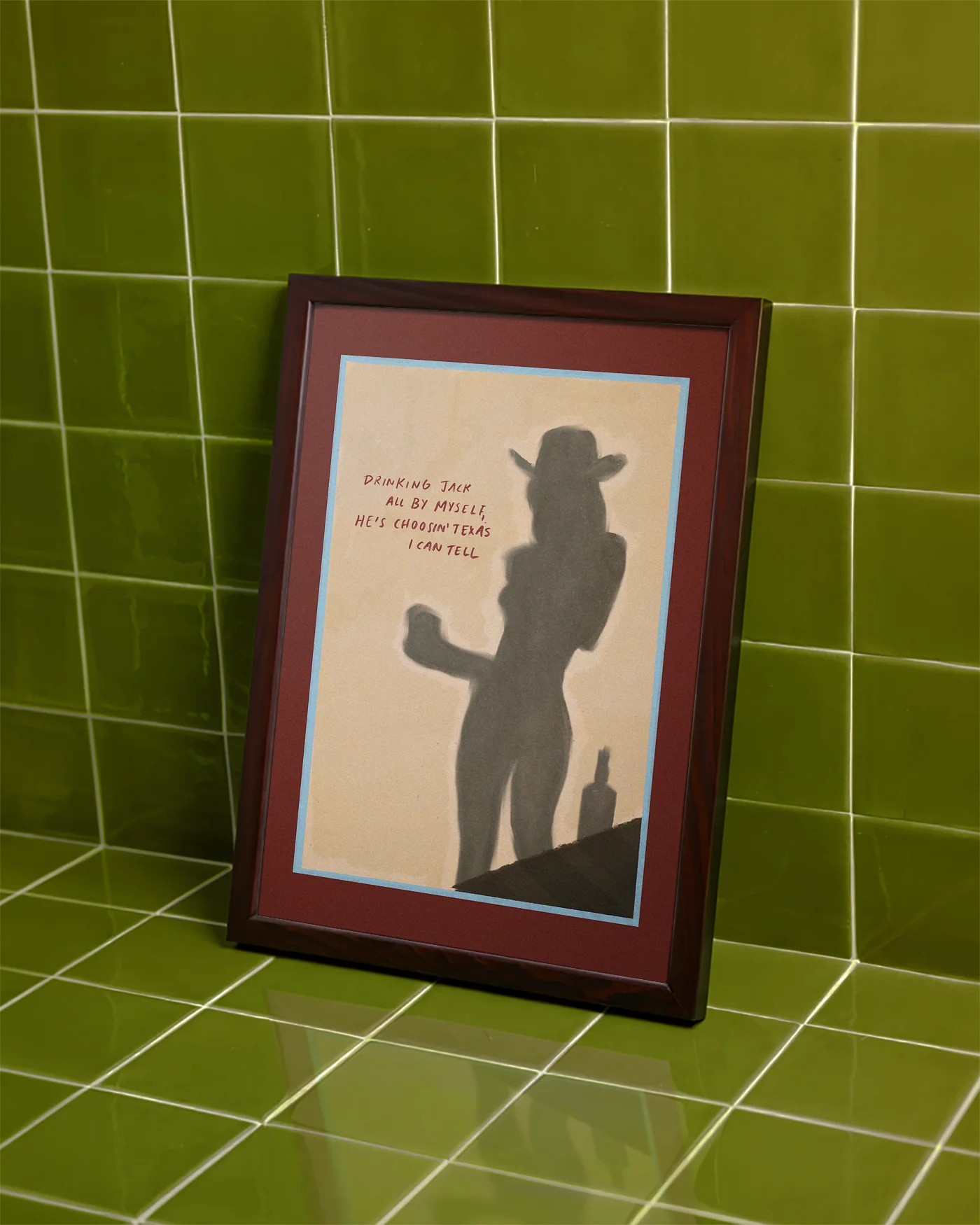 Drinking Jack All By Myself, He's Choosing Texas I Can Tell Print - Image 3