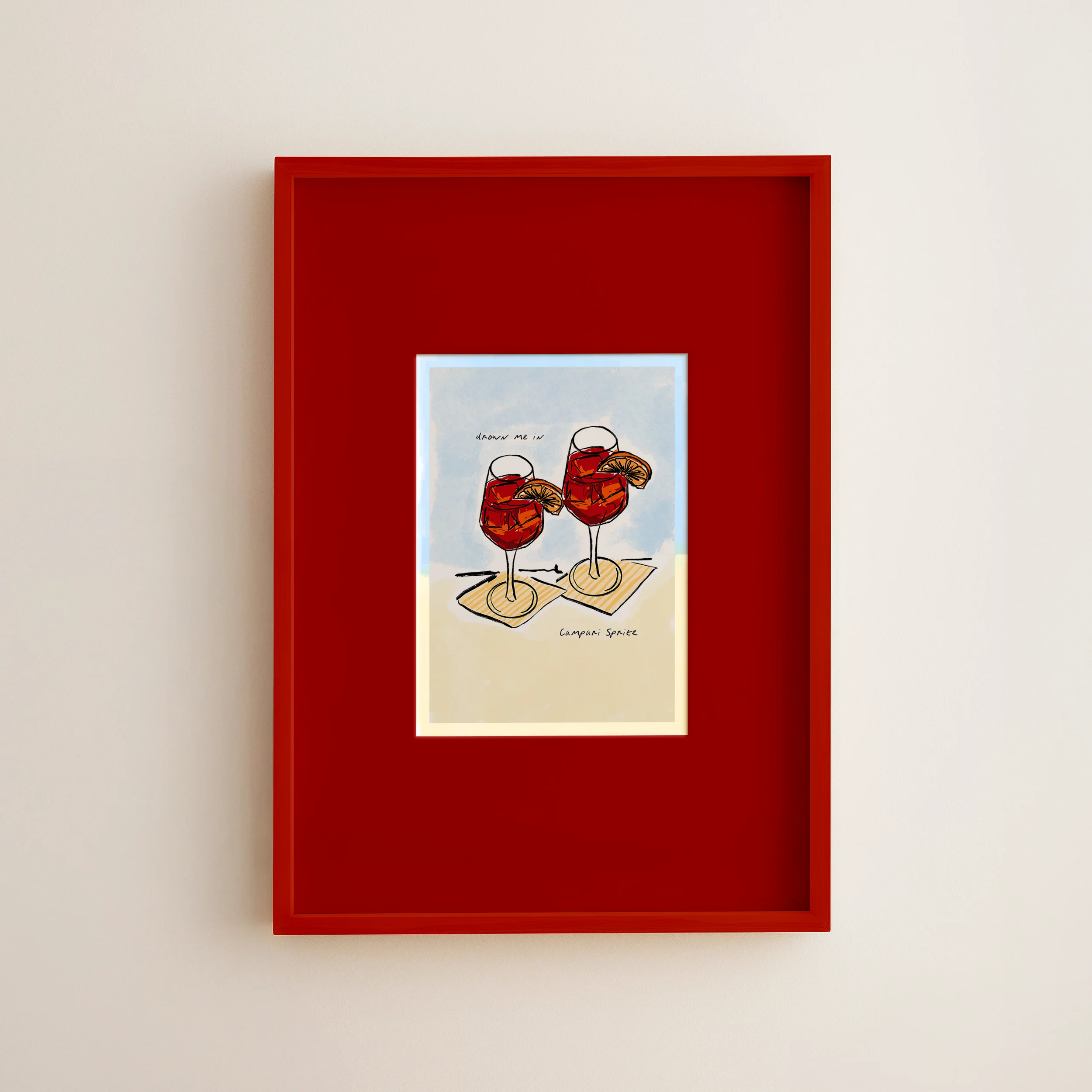 Drown me in Campari Spritz Print - Image 2