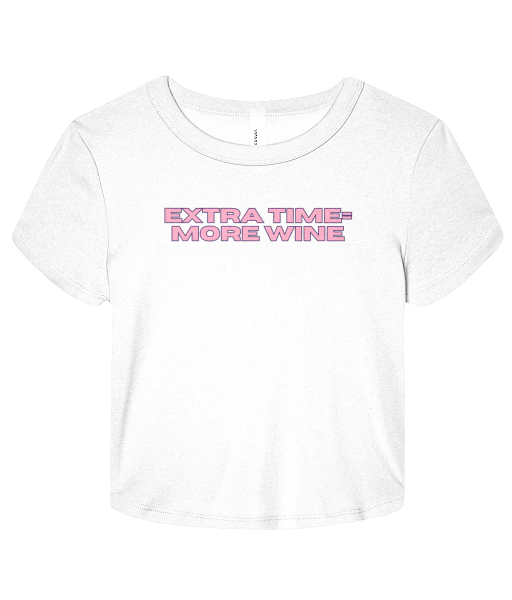 Extra Time = More Wine Micro Rib Baby T-shirt - Image 7