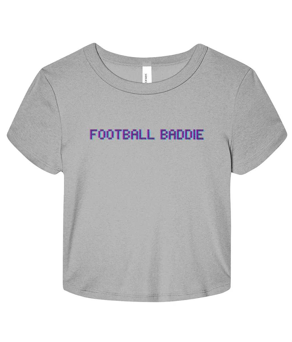 Football Baddie Micro Rib Baby T-shirt - Image 3