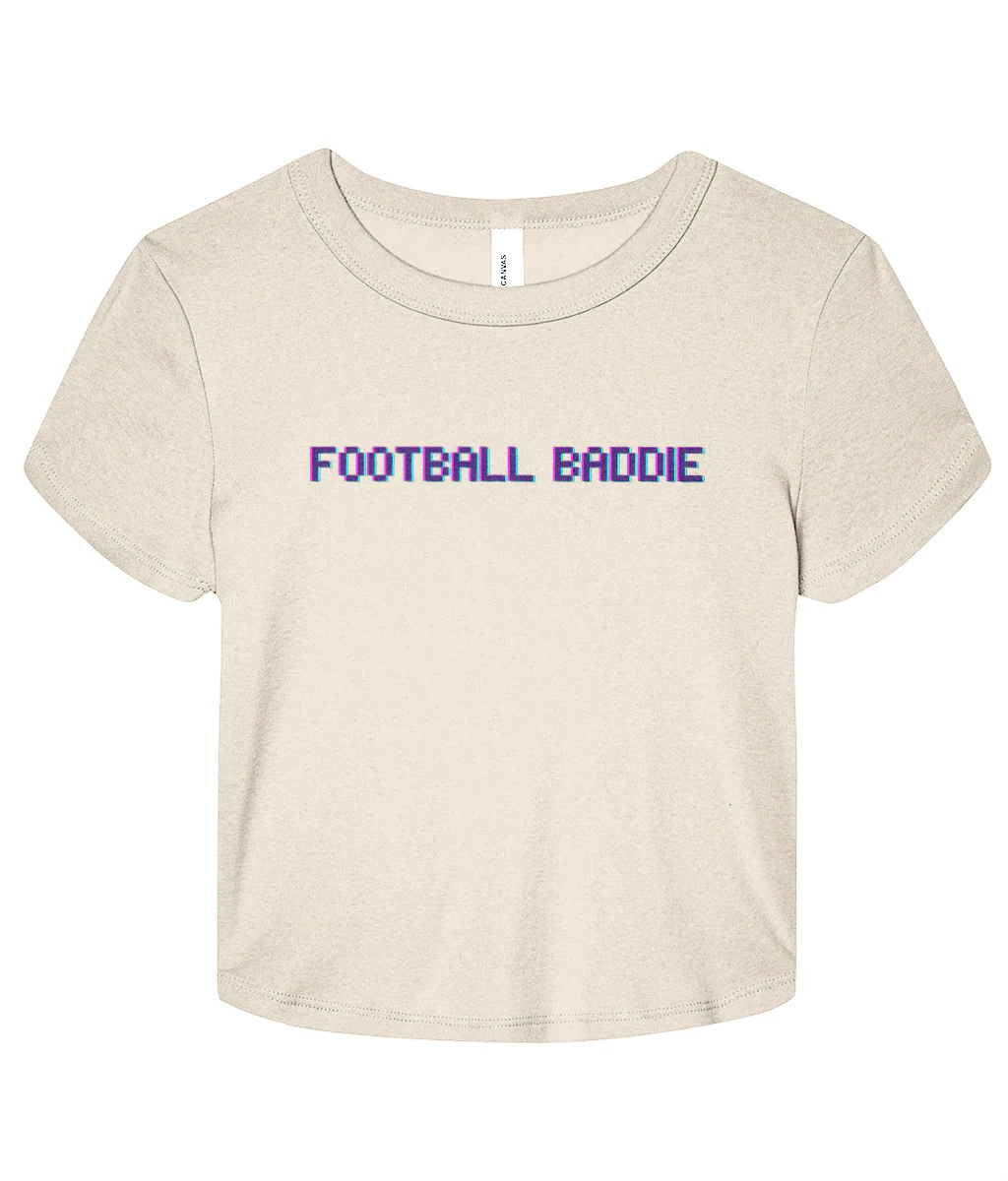 Football Baddie Micro Rib Baby T-shirt - Image 4