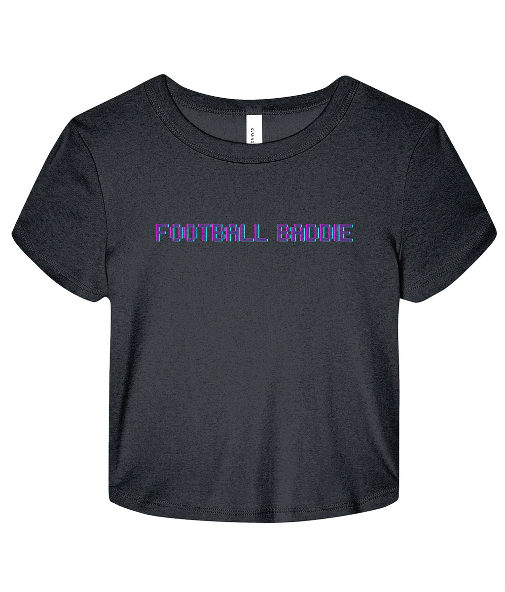 Football Baddie Micro Rib Baby T-shirt - Image 5