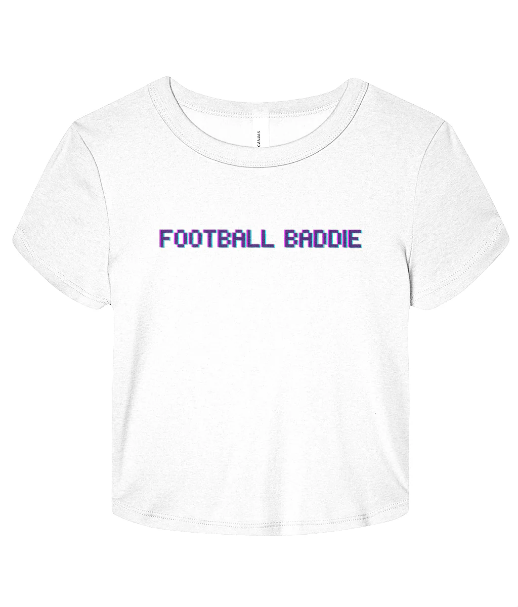 Football Baddie Micro Rib Baby T-shirt - Image 8