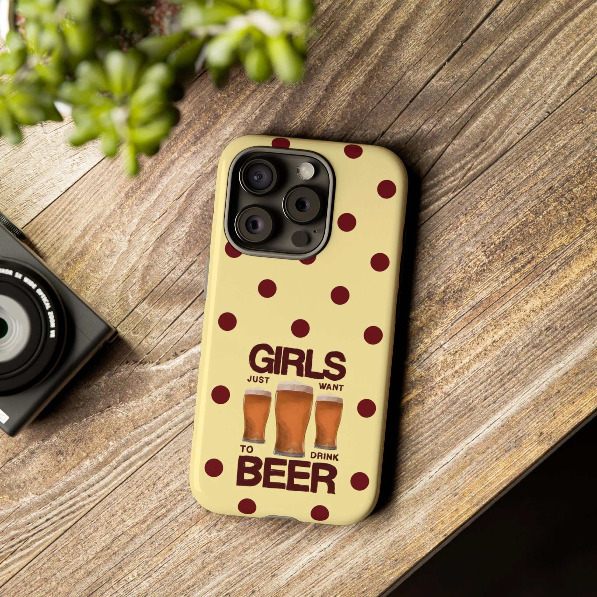 Girls Just Want to Drink Beer iPhone Case - Image 160