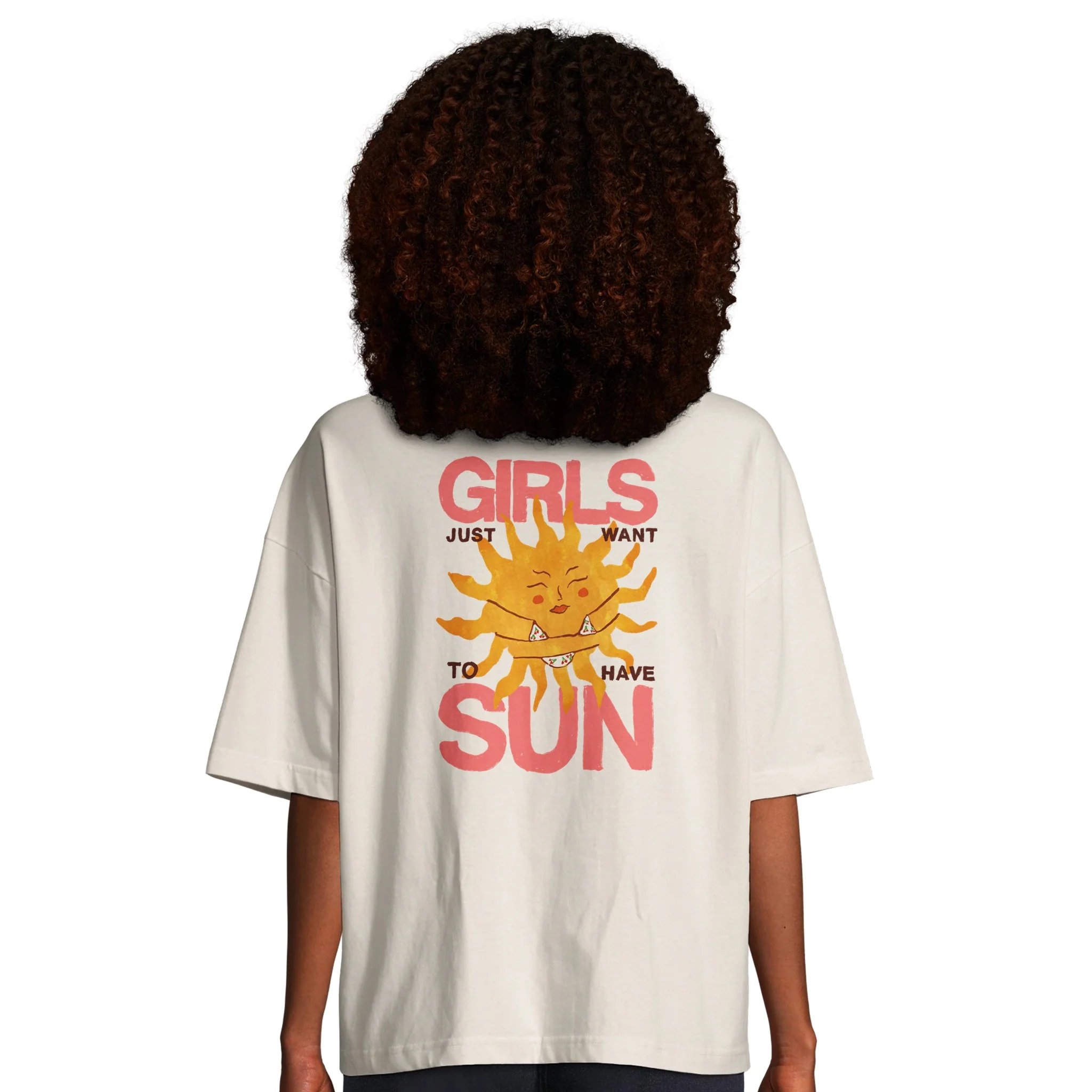 Girls Just Want To Have Sun Oversized T-shirt - Image 5