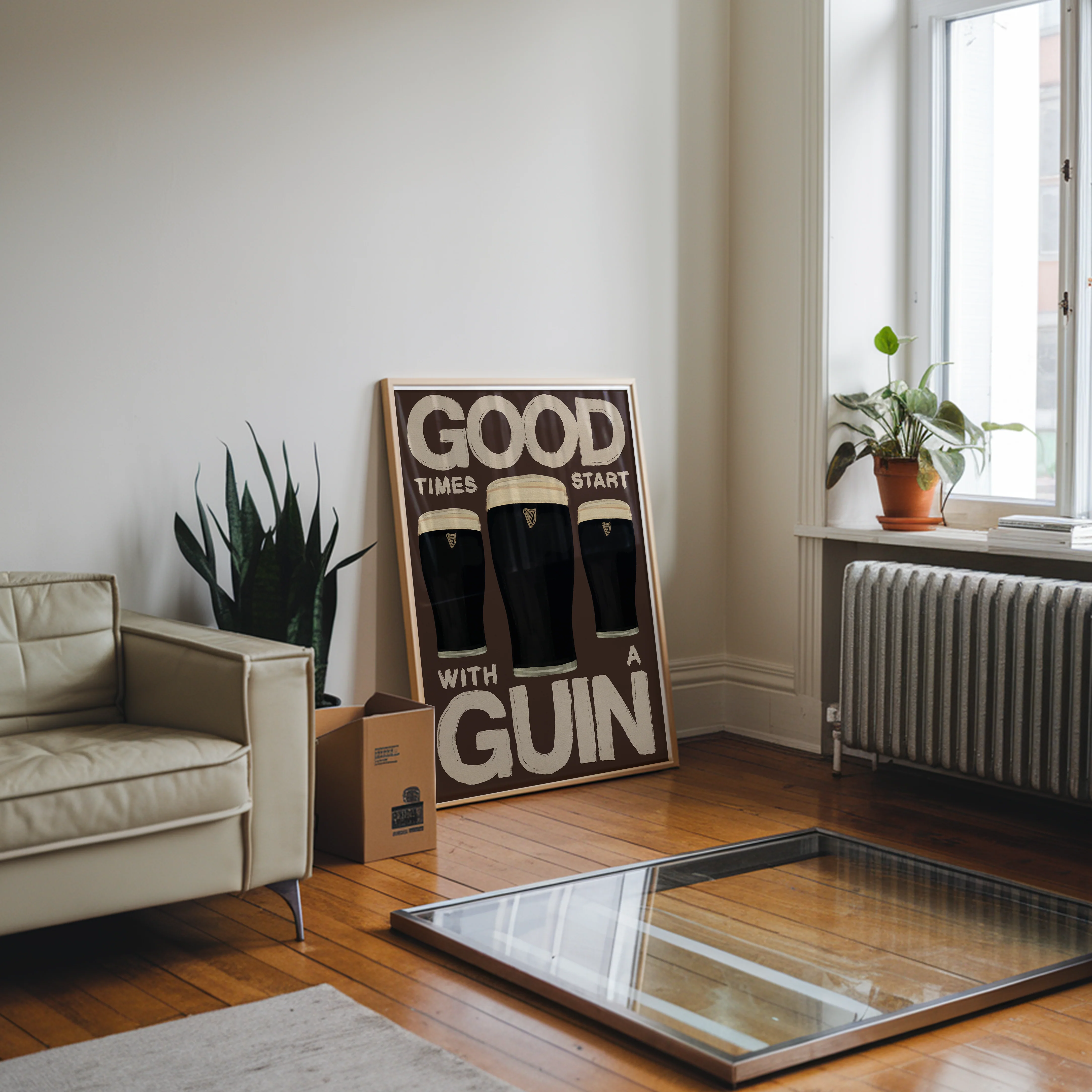 Good Times Start With A Guinn Print - Image 3