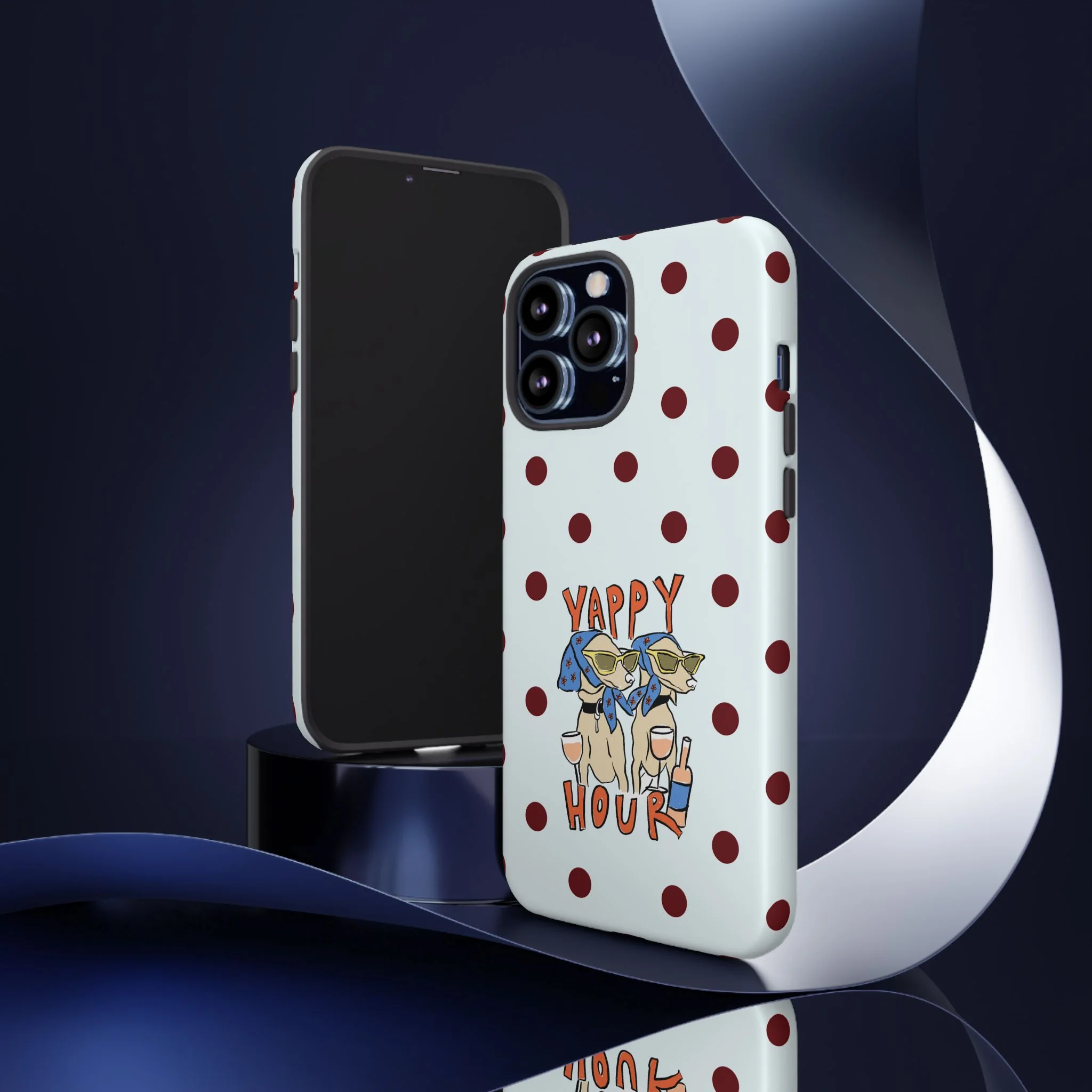 Yappy Hour Dogs iPhone Case - Image 100