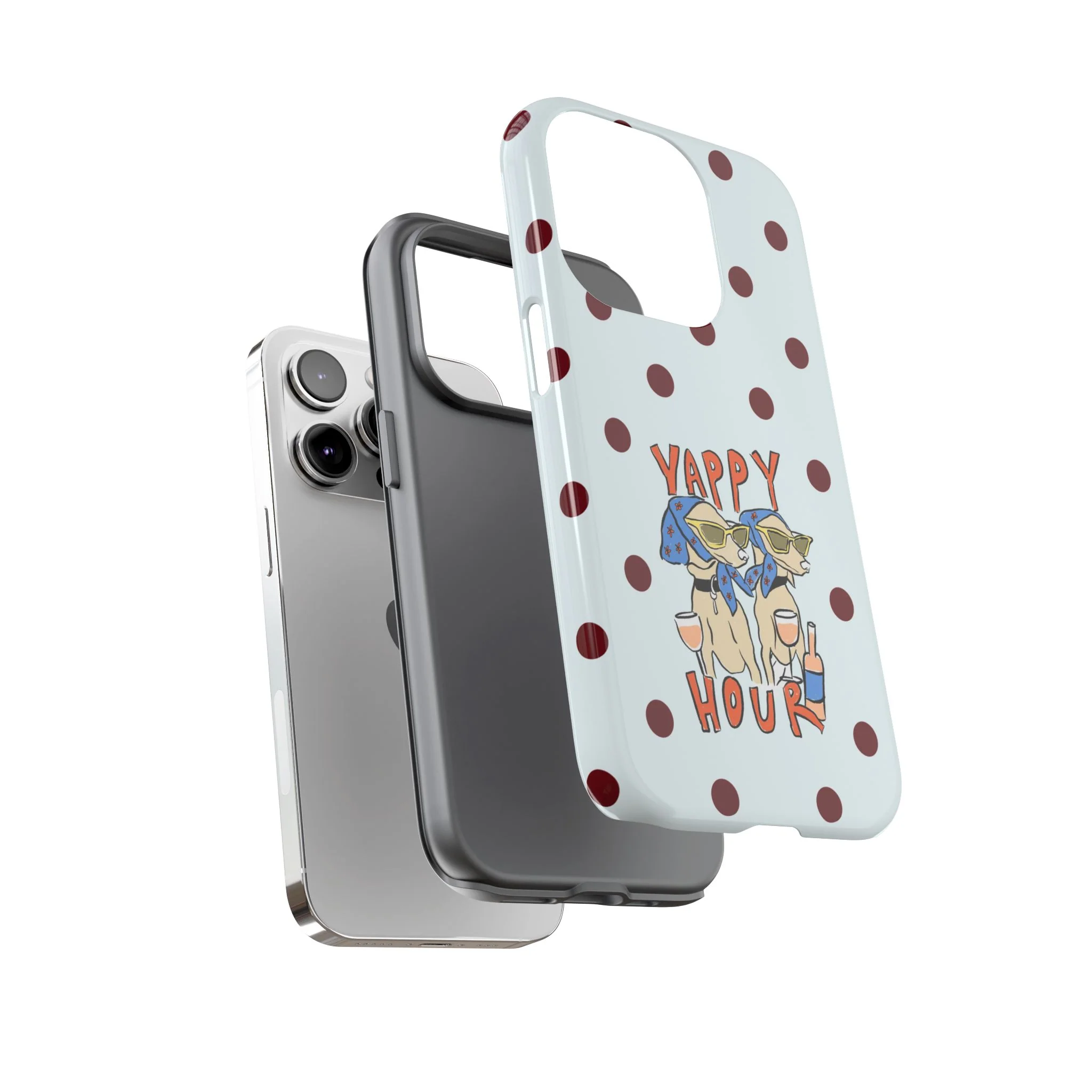 Yappy Hour Dogs iPhone Case - Image 116