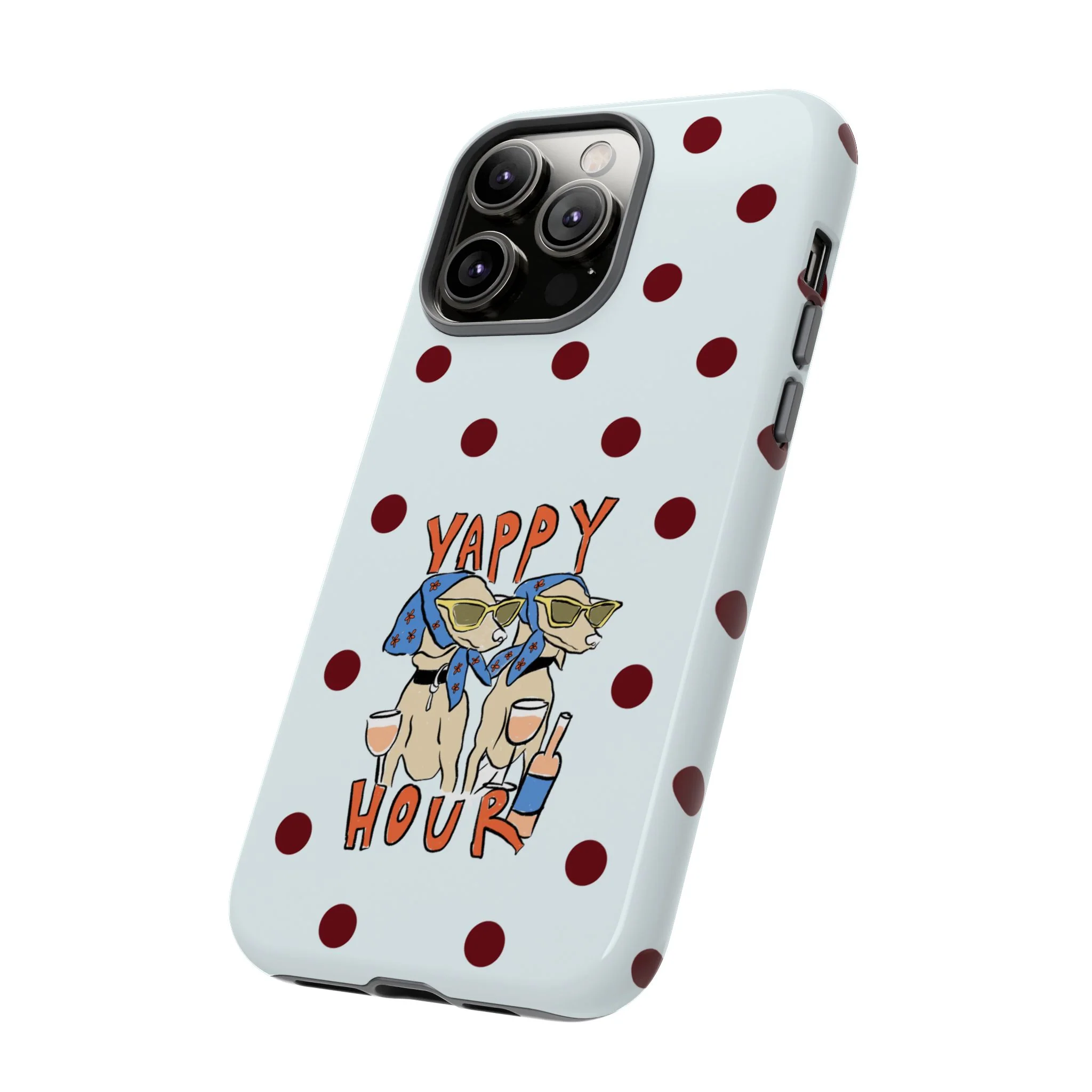 Yappy Hour Dogs iPhone Case - Image 127