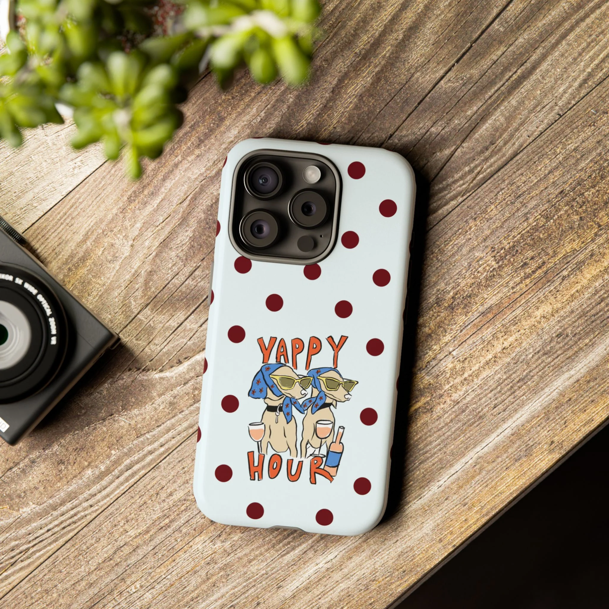Yappy Hour Dogs iPhone Case - Image 160