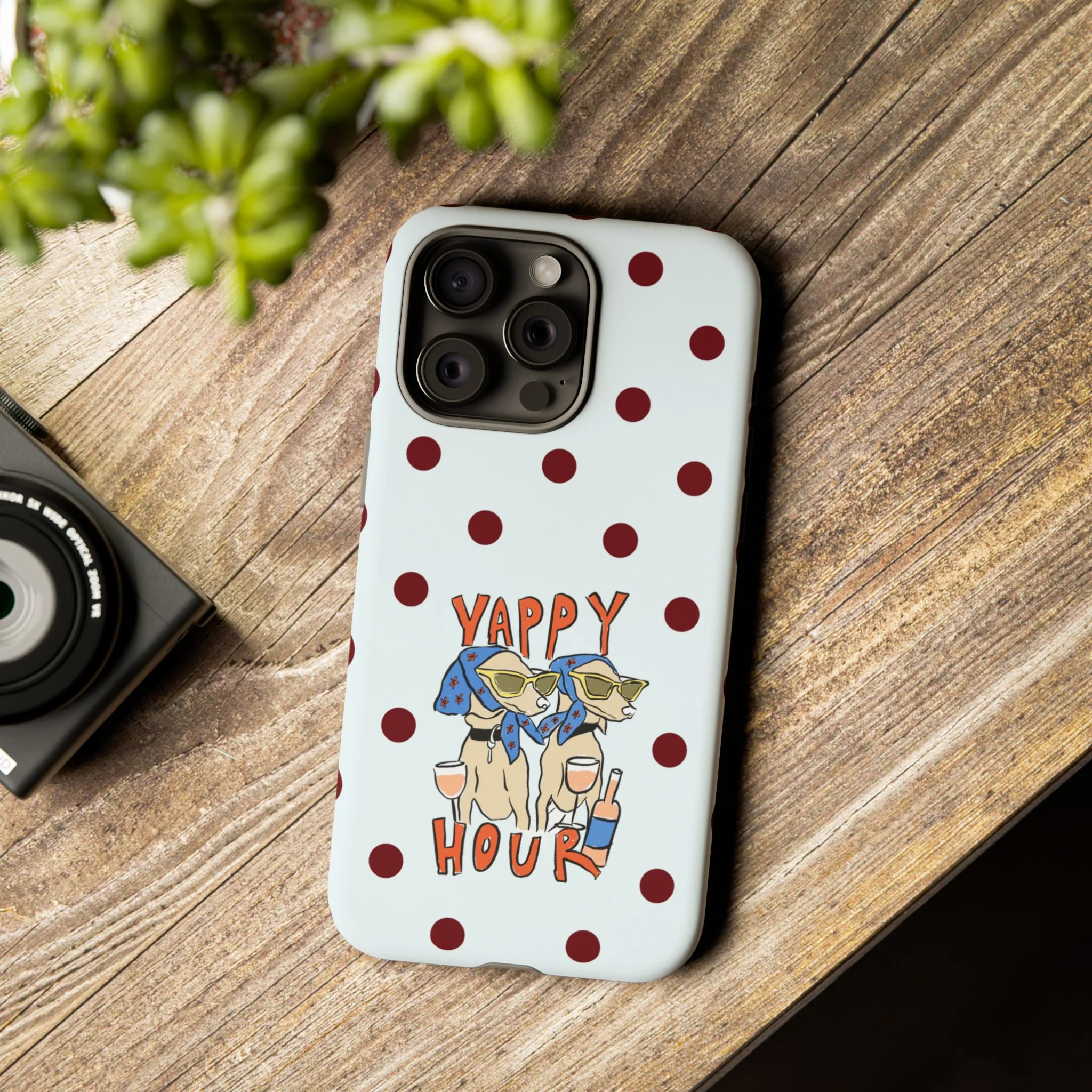 Yappy Hour Dogs iPhone Case - Image 166