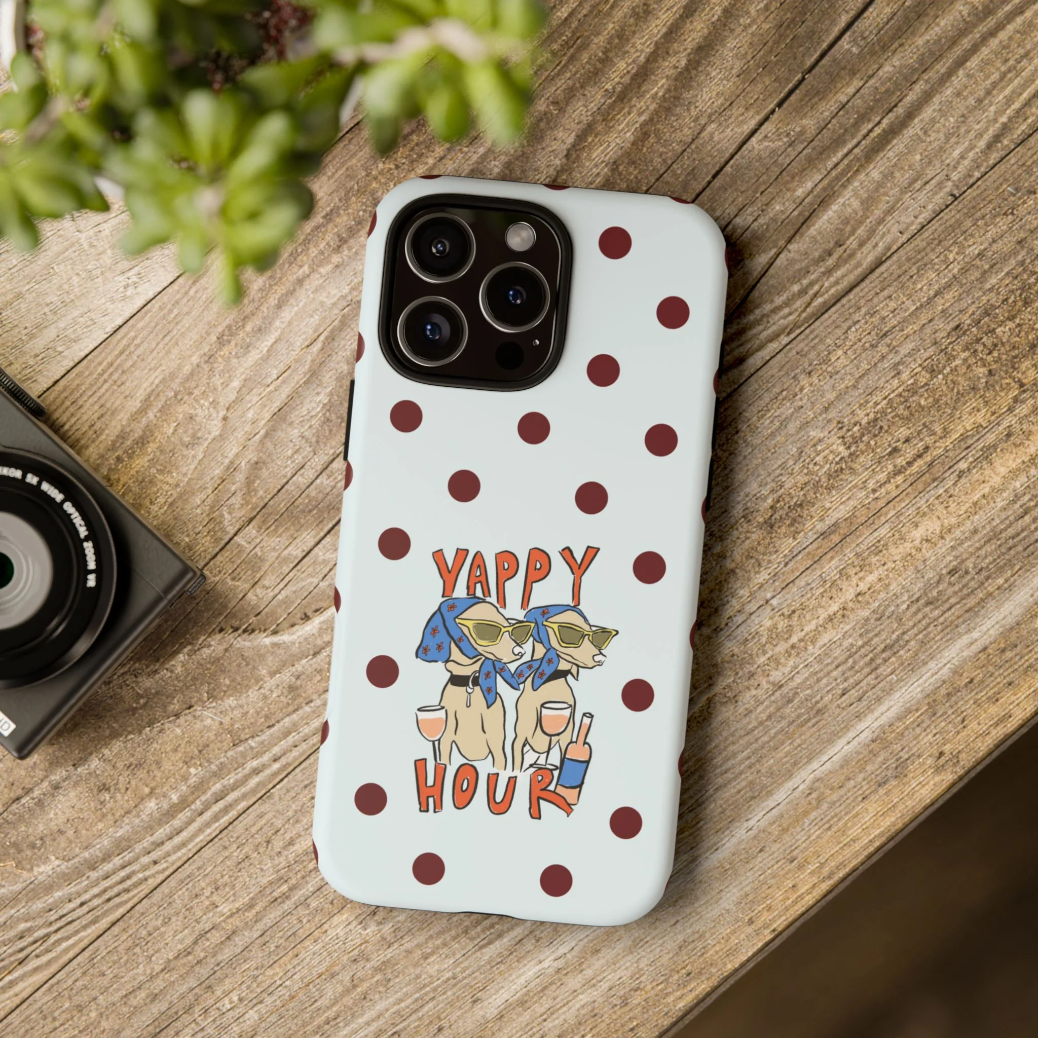 Yappy Hour Dogs iPhone Case - Image 220