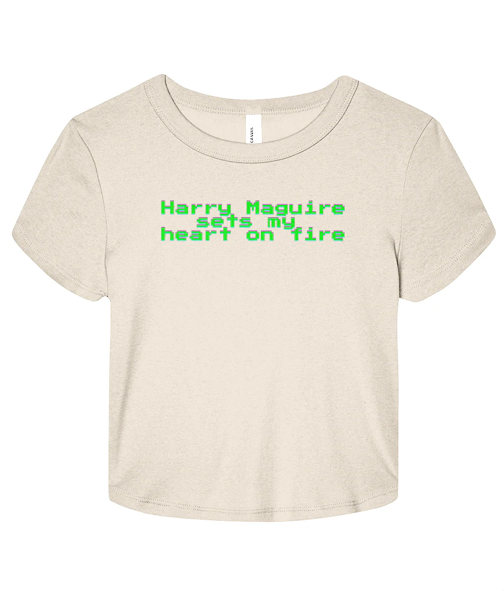 Harry Maguire Sets My Heart On Fire Micro Rib Baby T-shirt - Image 4