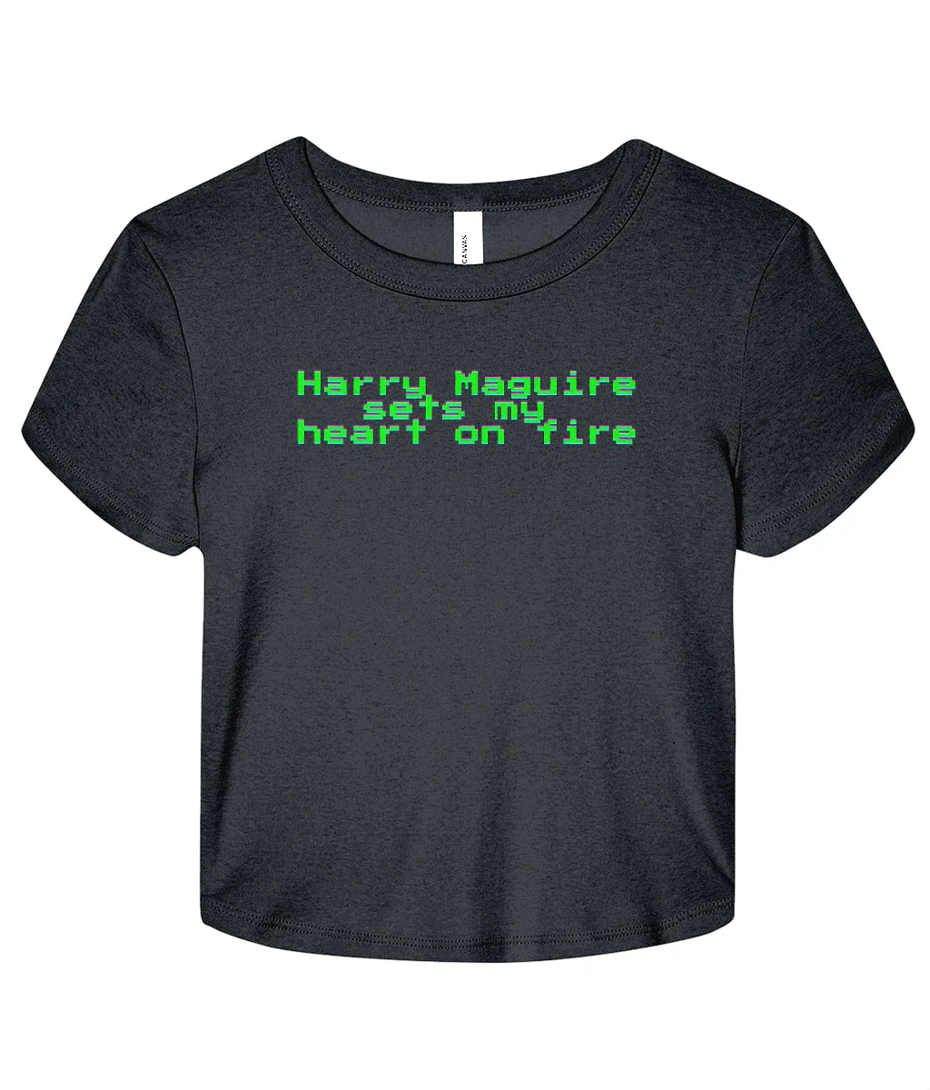 Harry Maguire Sets My Heart On Fire Micro Rib Baby T-shirt - Image 5