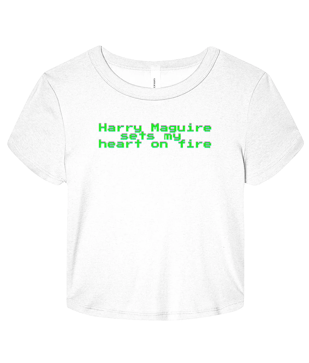 Harry Maguire Sets My Heart On Fire Micro Rib Baby T-shirt - Image 6