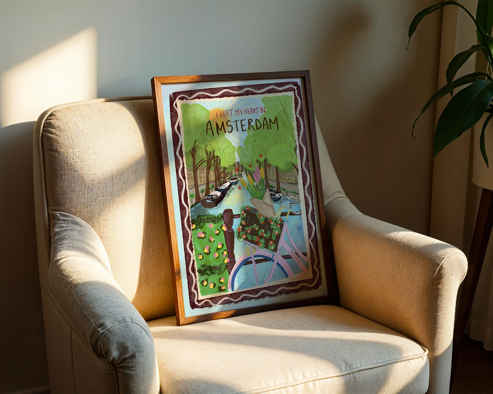 I Left My Heart In Amsterdam Print - Image 2