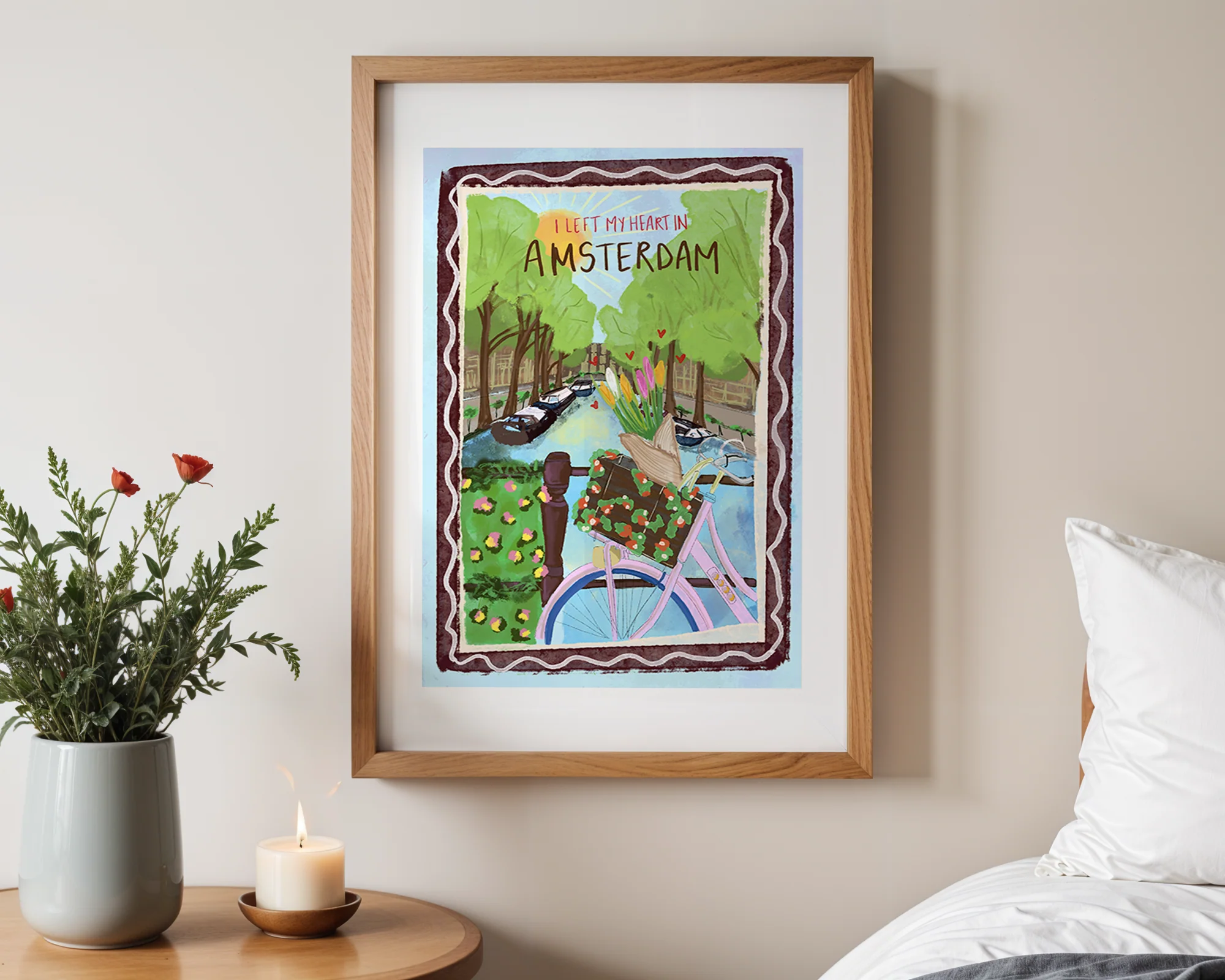 I Left My Heart In Amsterdam Print - Image 3