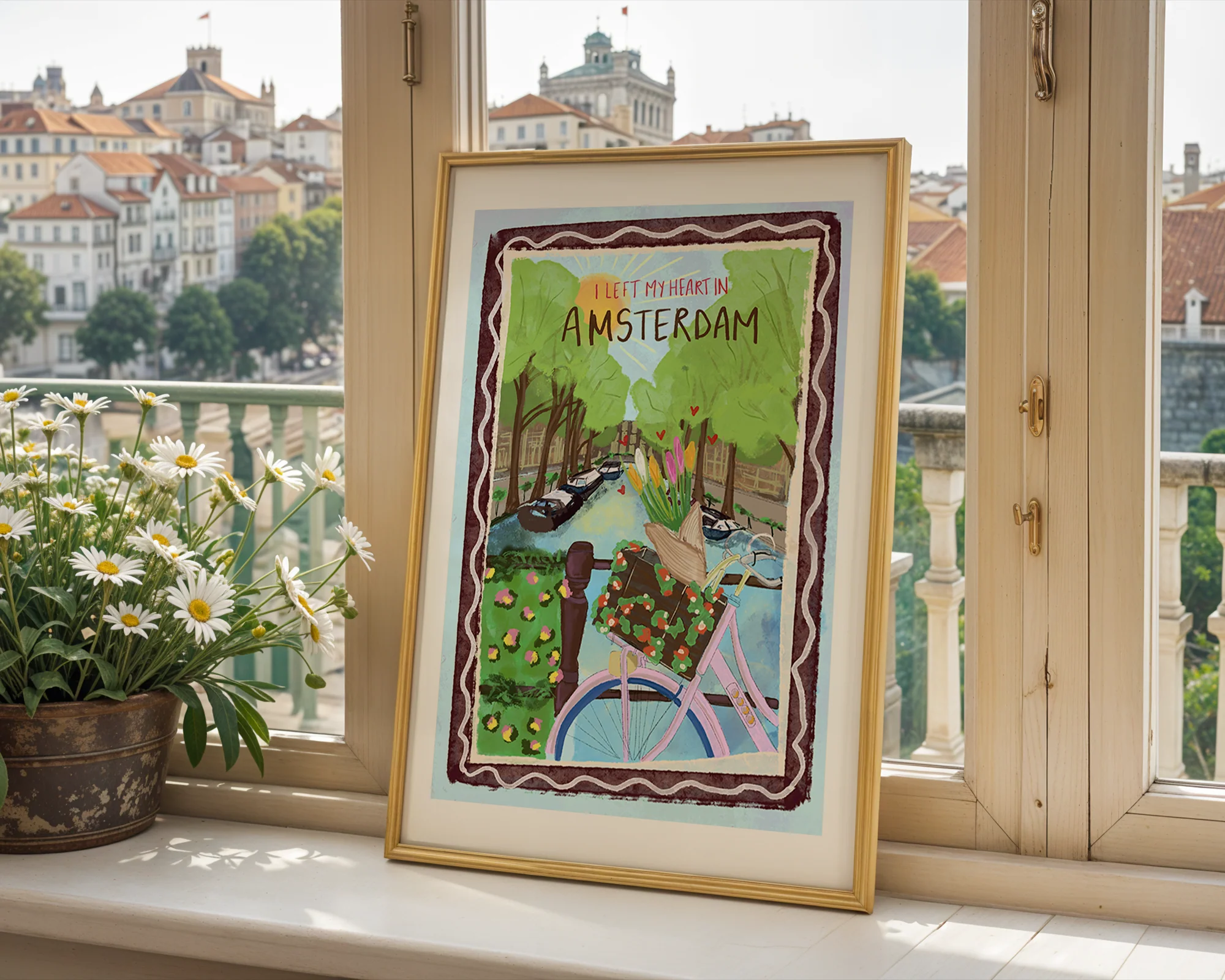 I Left My Heart In Amsterdam Print - Image 4