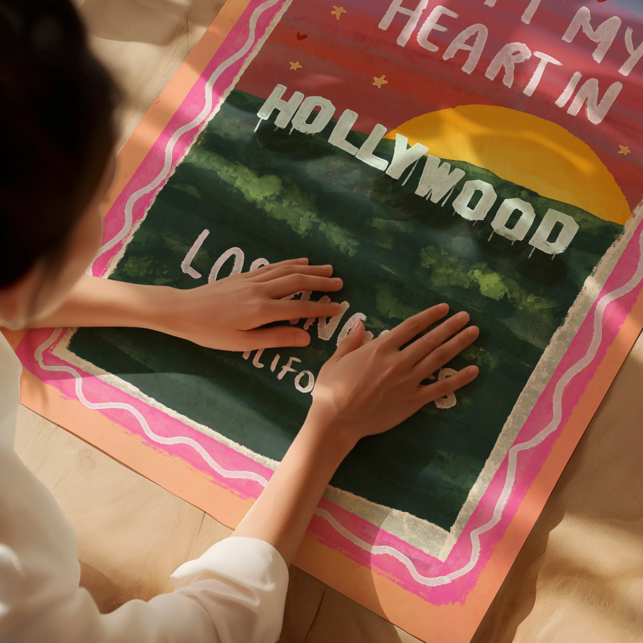 I Left My Heart In Los Angeles Print - Image 2