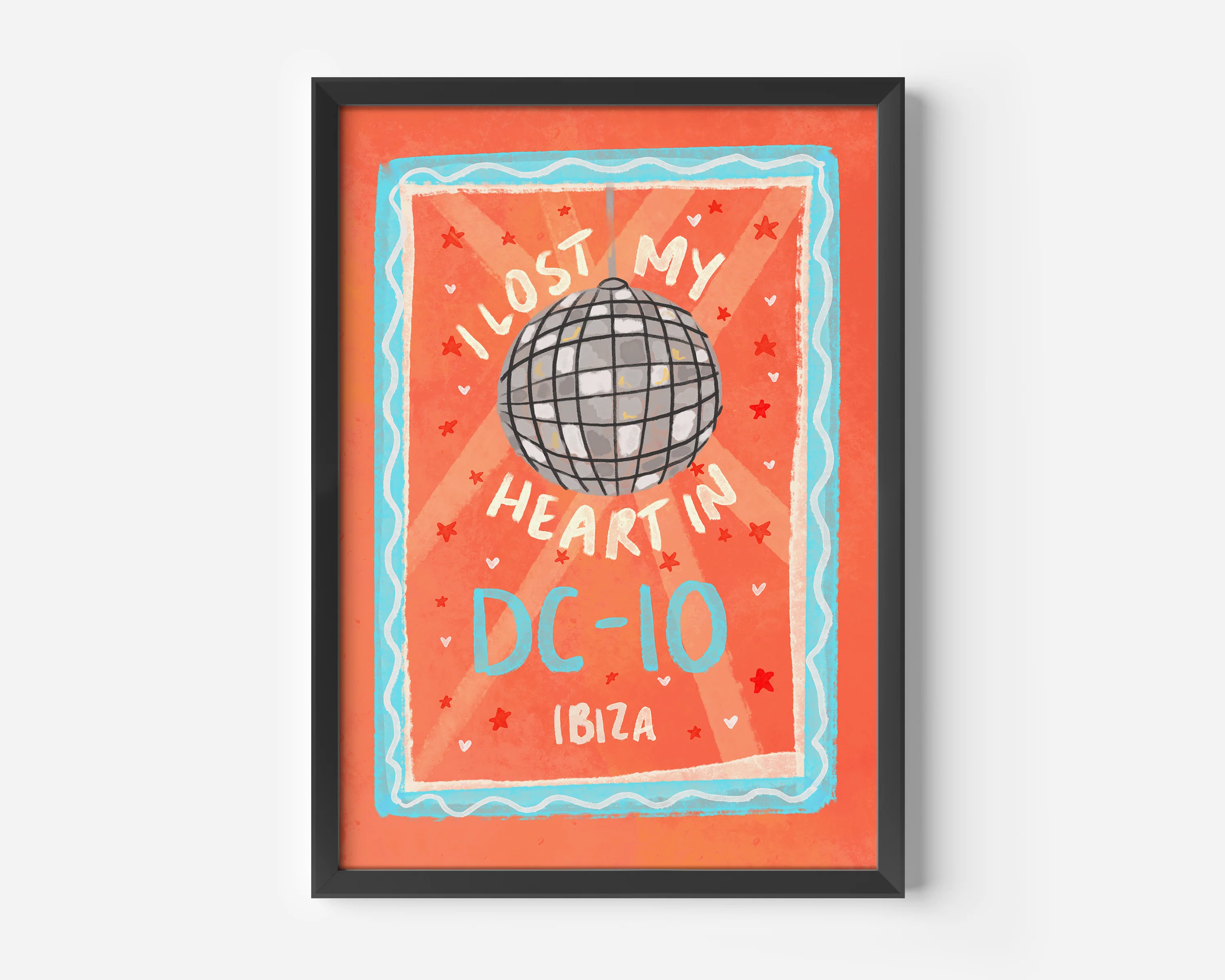 I Lost My Heart At DC-10 Ibiza Print