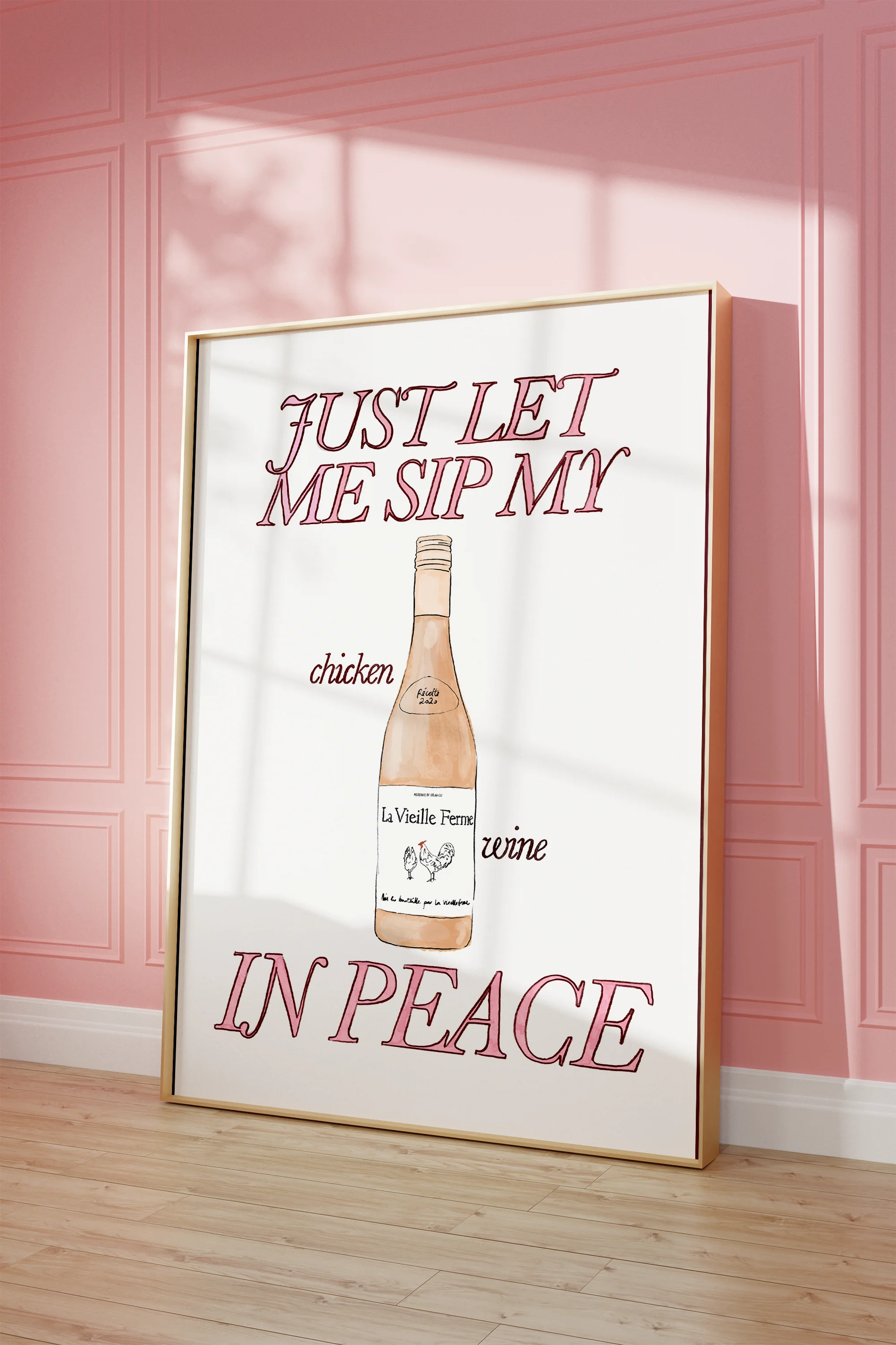 Just Let Me Sip My Chicken Wine in Peace Print - Image 7