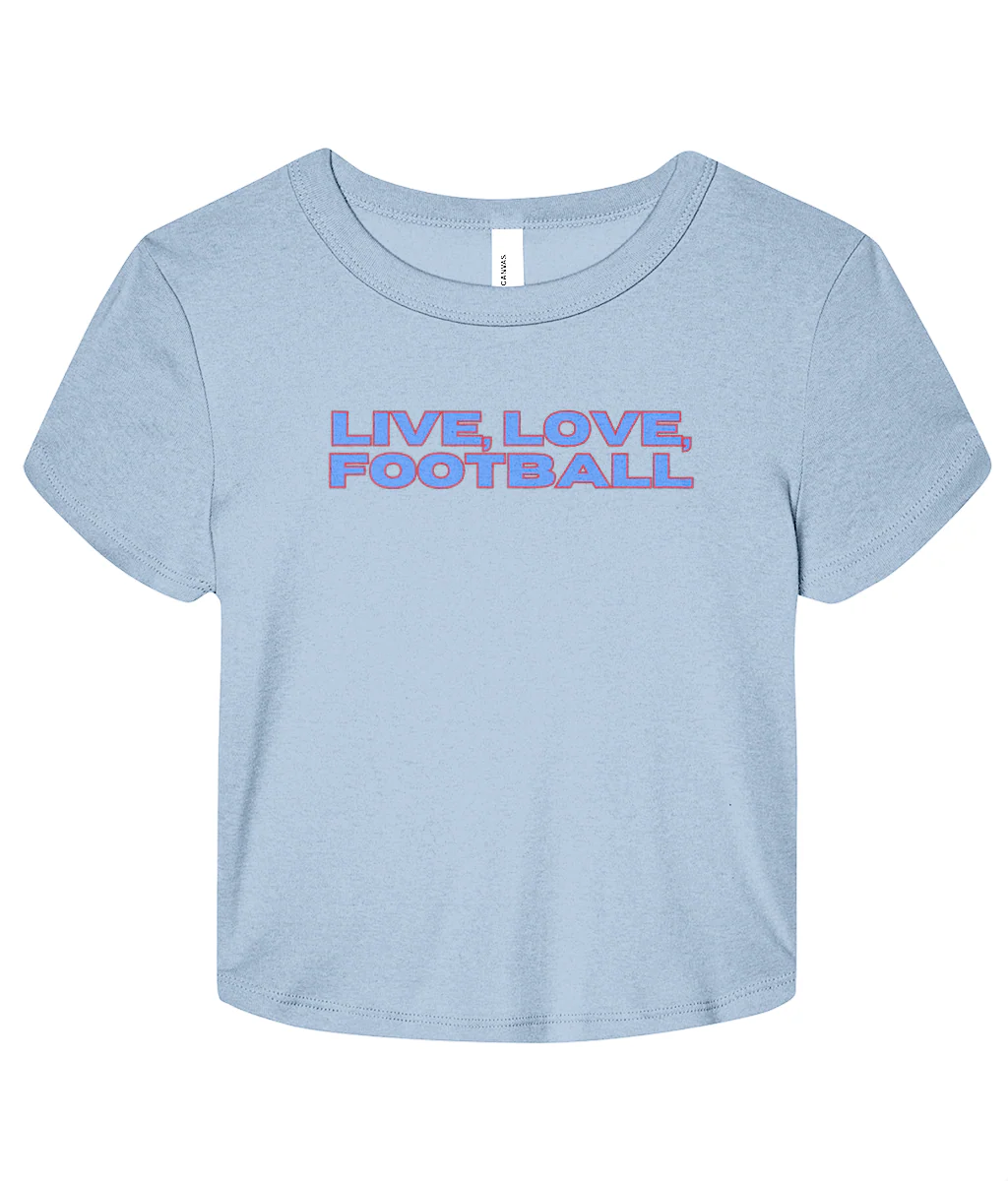 Live, Love, Football Micro Rib Baby T-shirt - Image 7