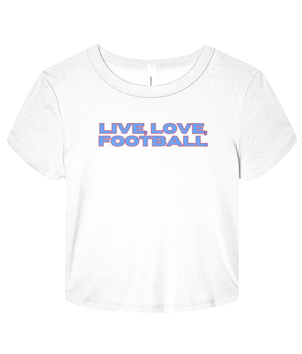 Live, Love, Football Micro Rib Baby T-shirt - Image 9