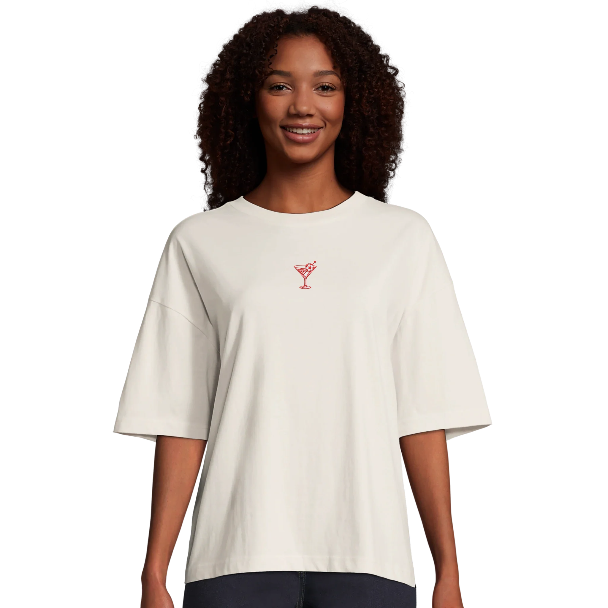 Martini's & Match Days Oversized T-shirt - Image 3