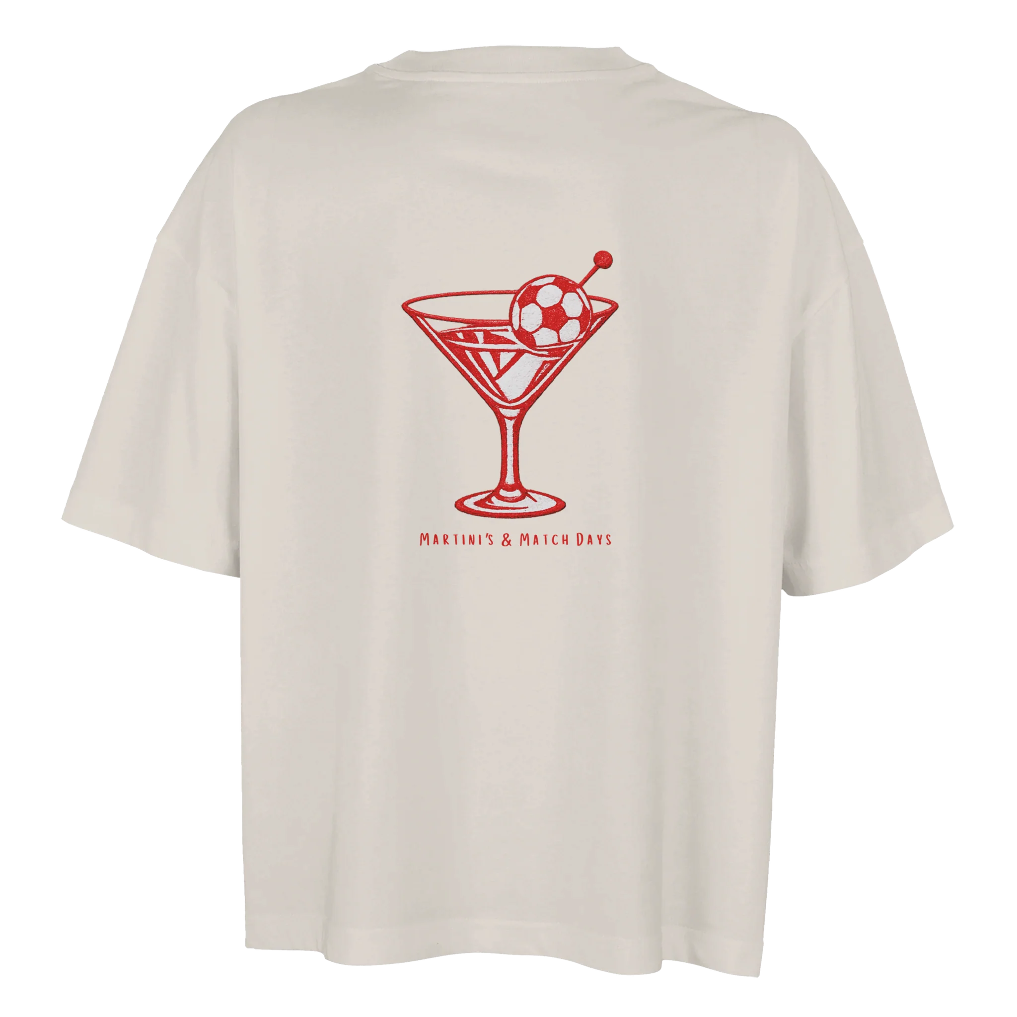 Martini's & Match Days Oversized T-shirt - Image 4