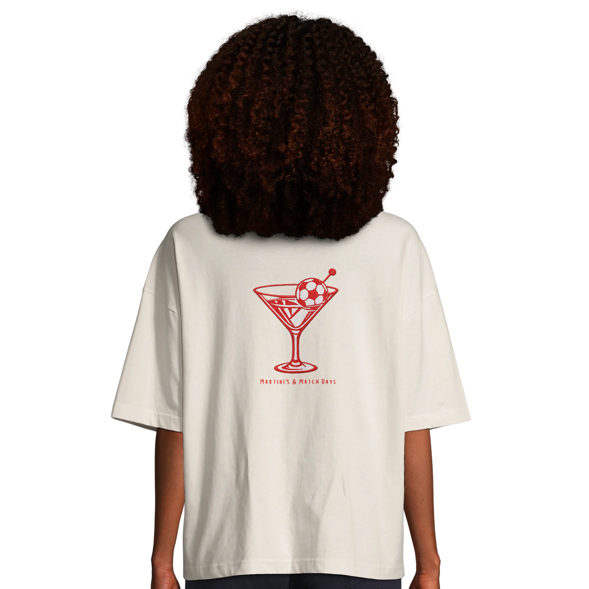 Martini's & Match Days Oversized T-shirt - Image 5