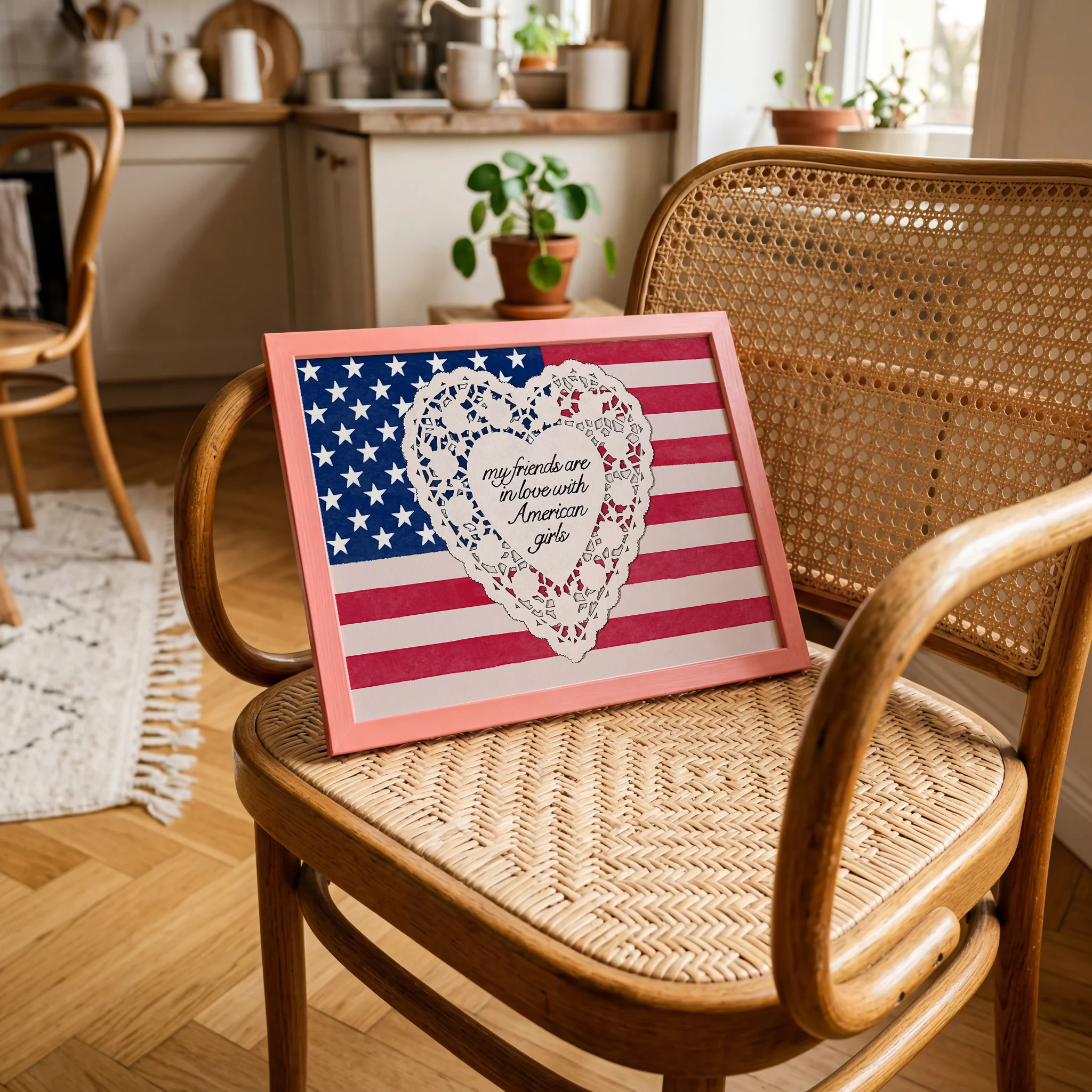 My Friends Are In Love With American Girls Print - Image 3