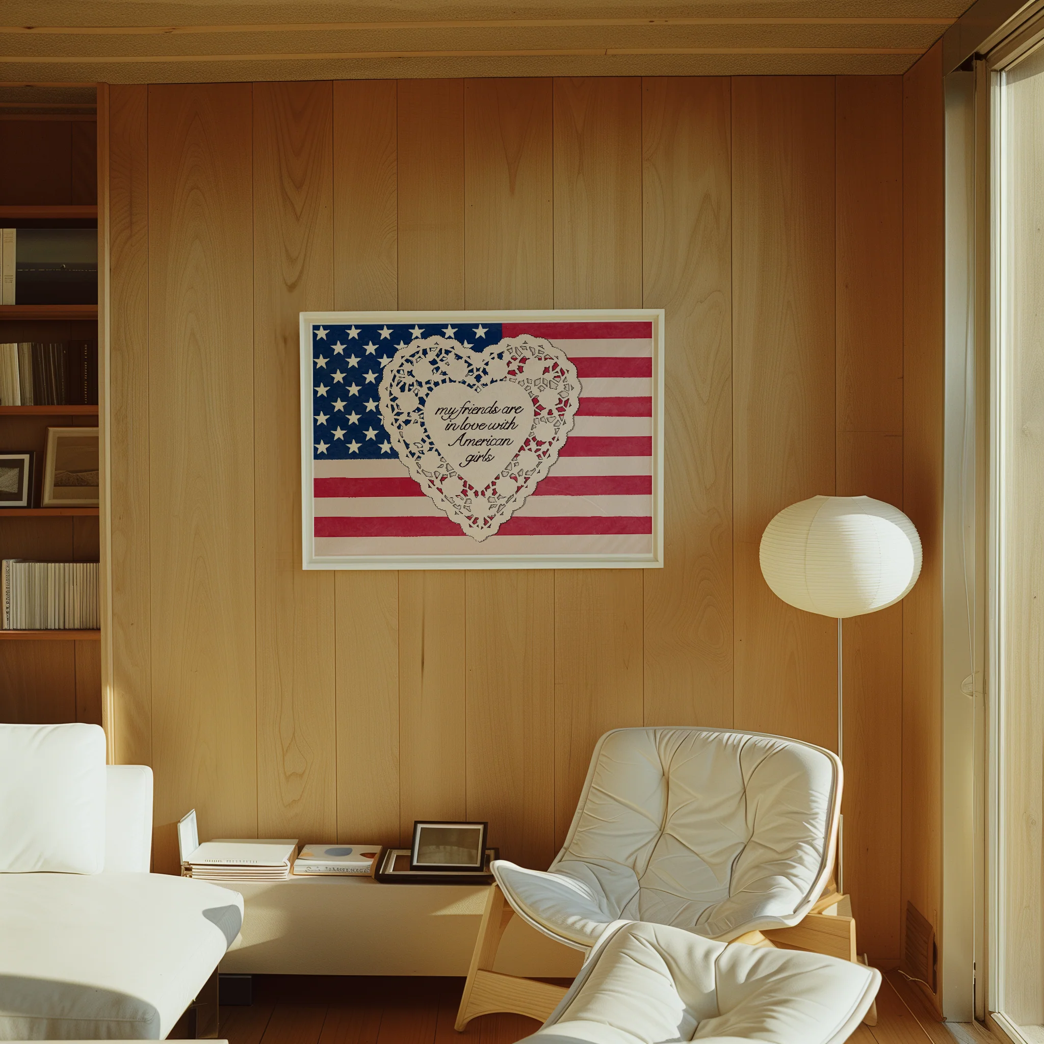 My Friends Are In Love With American Girls Print - Image 4