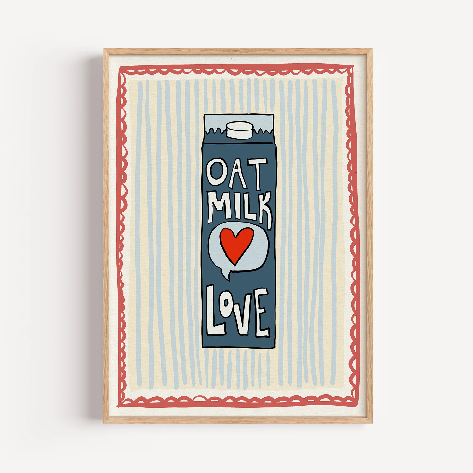 Oat Milk Love Print