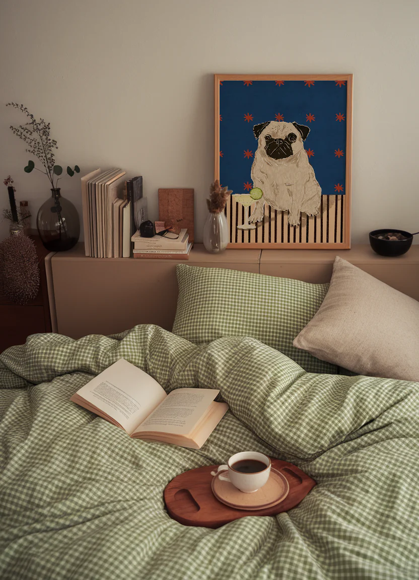 Pug Fawn Print - Image 2