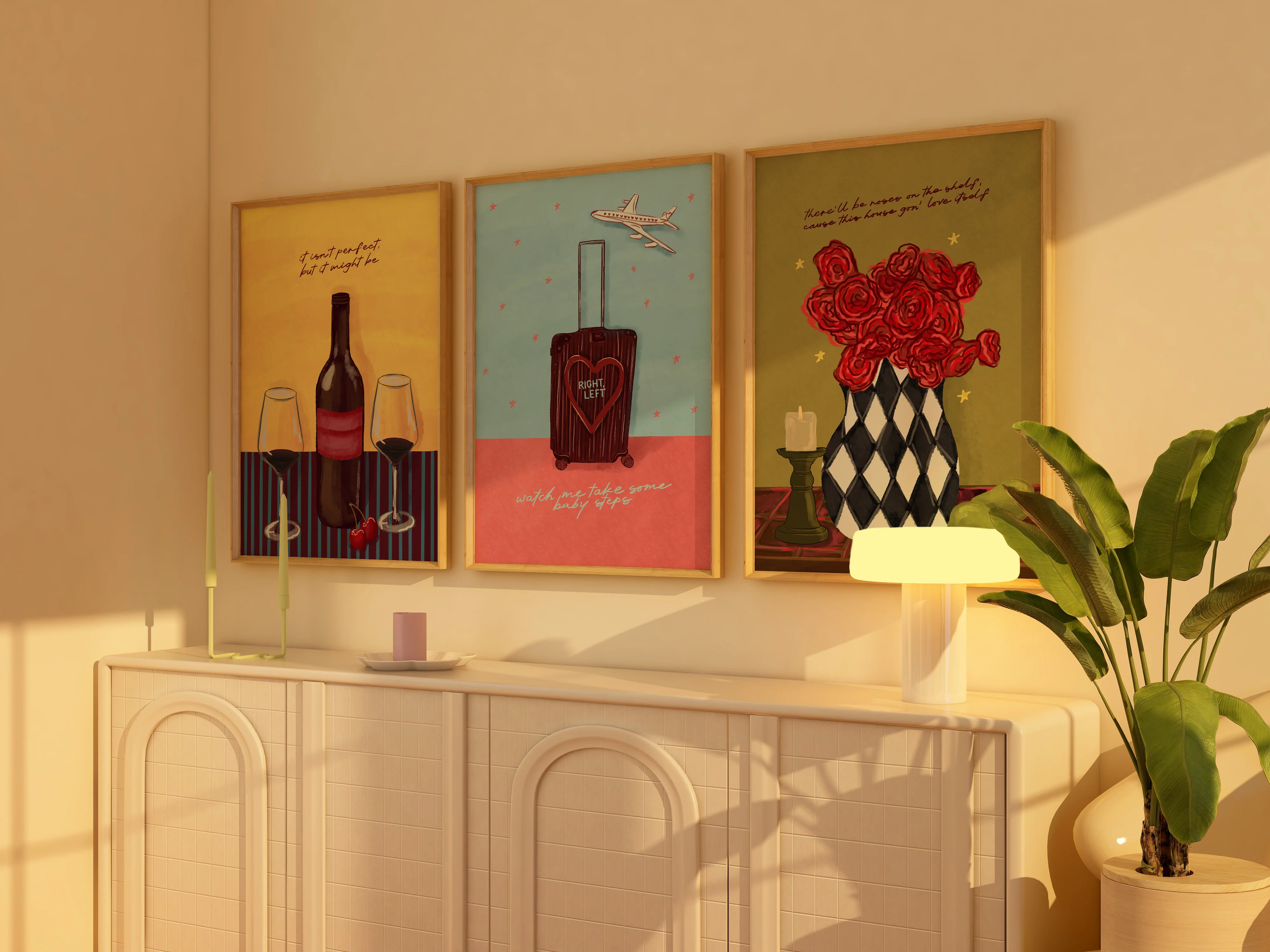 There'll Be Roses On The Shelf Print - Image 3