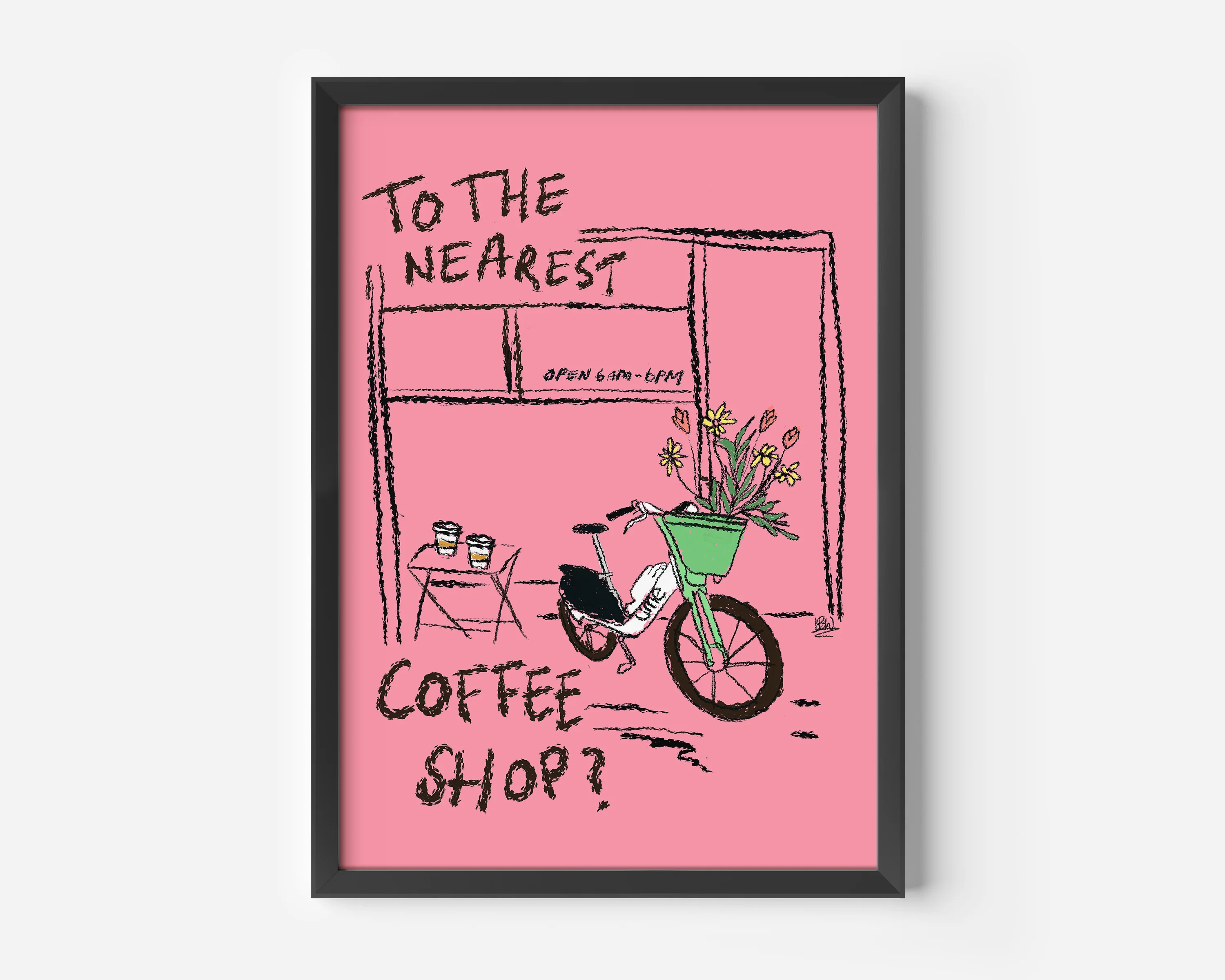 To The Nearest Coffee Shop? Print - Image 3