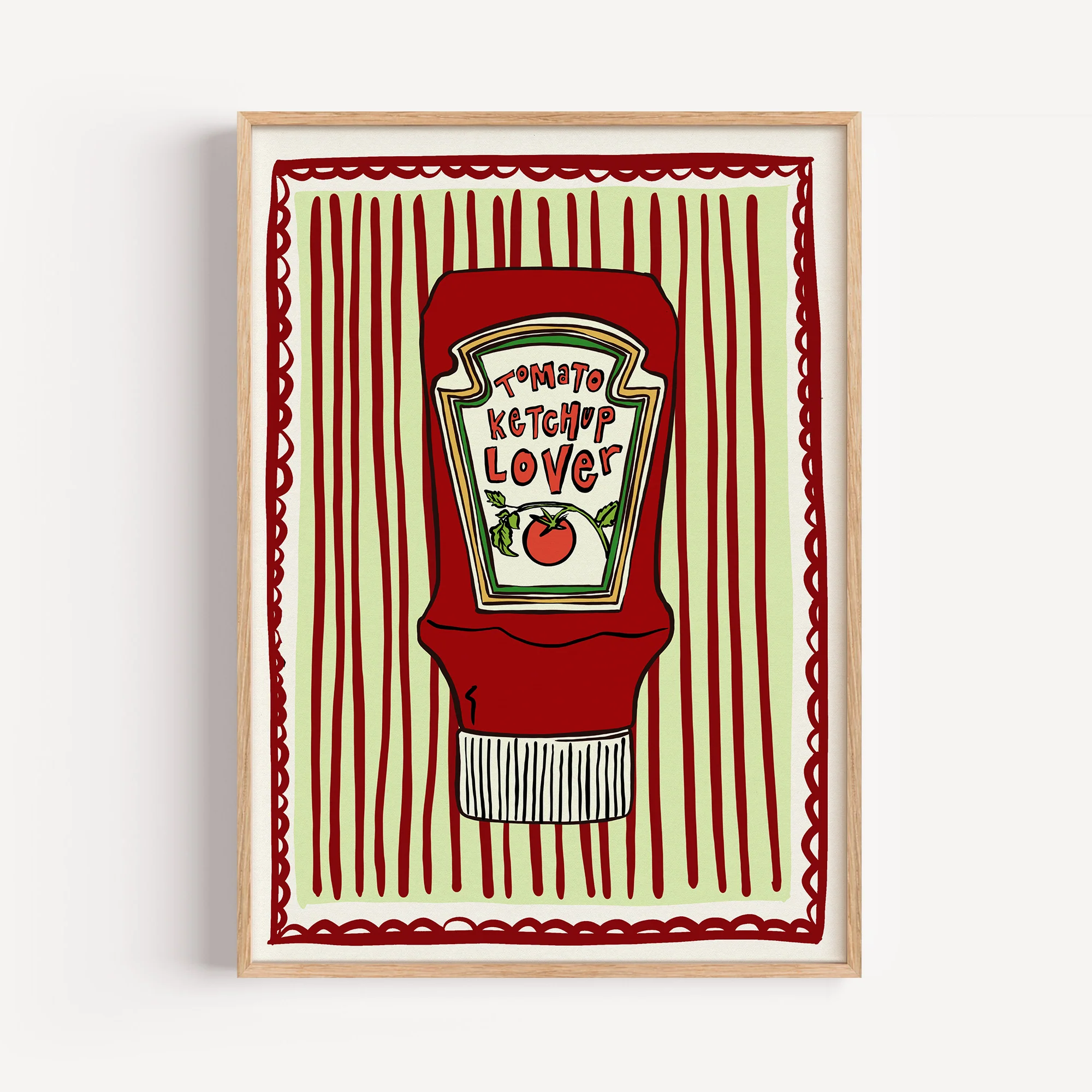 Tomato Ketchup Love Print