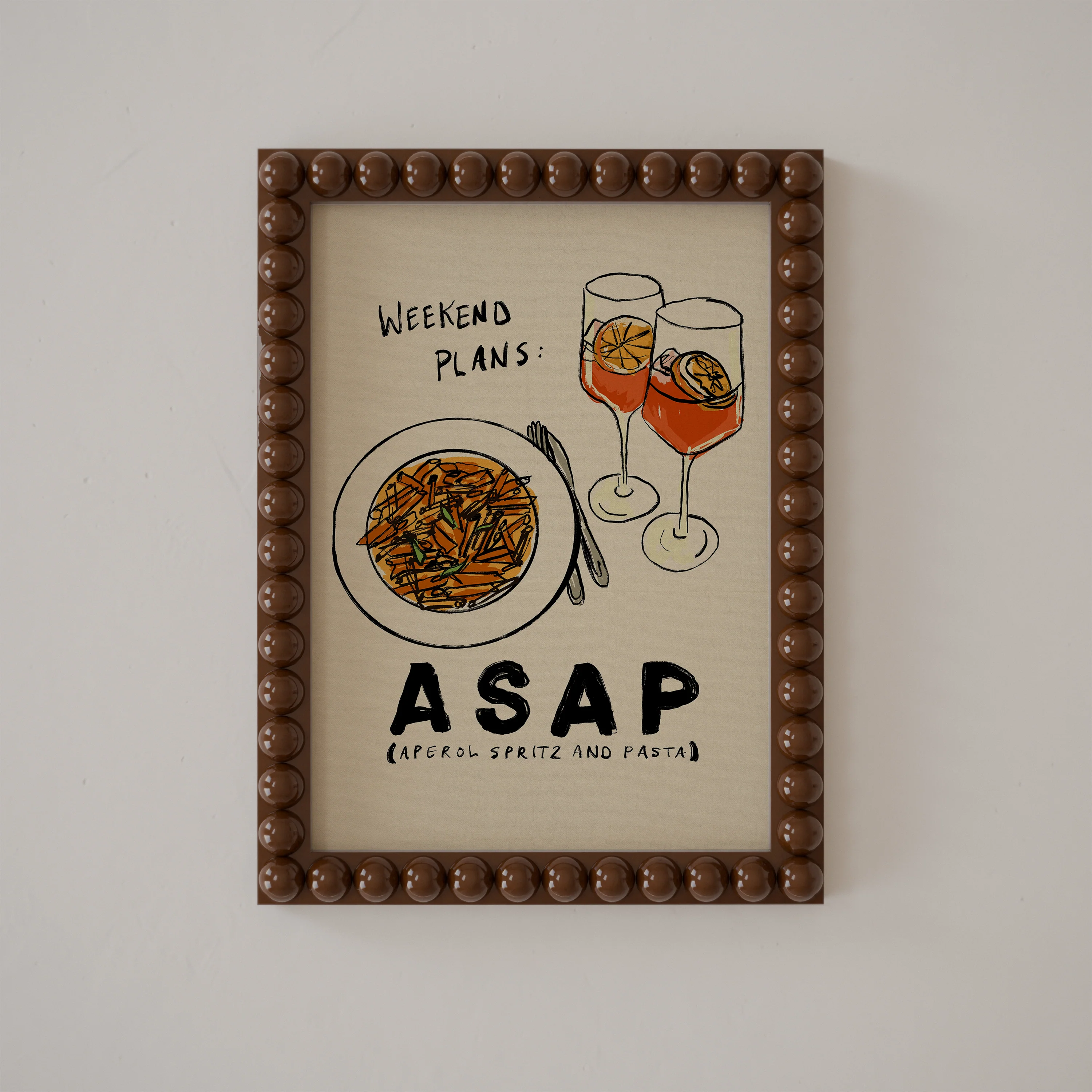 Weekend Plans: Aperol and Pasta Print - Image 3