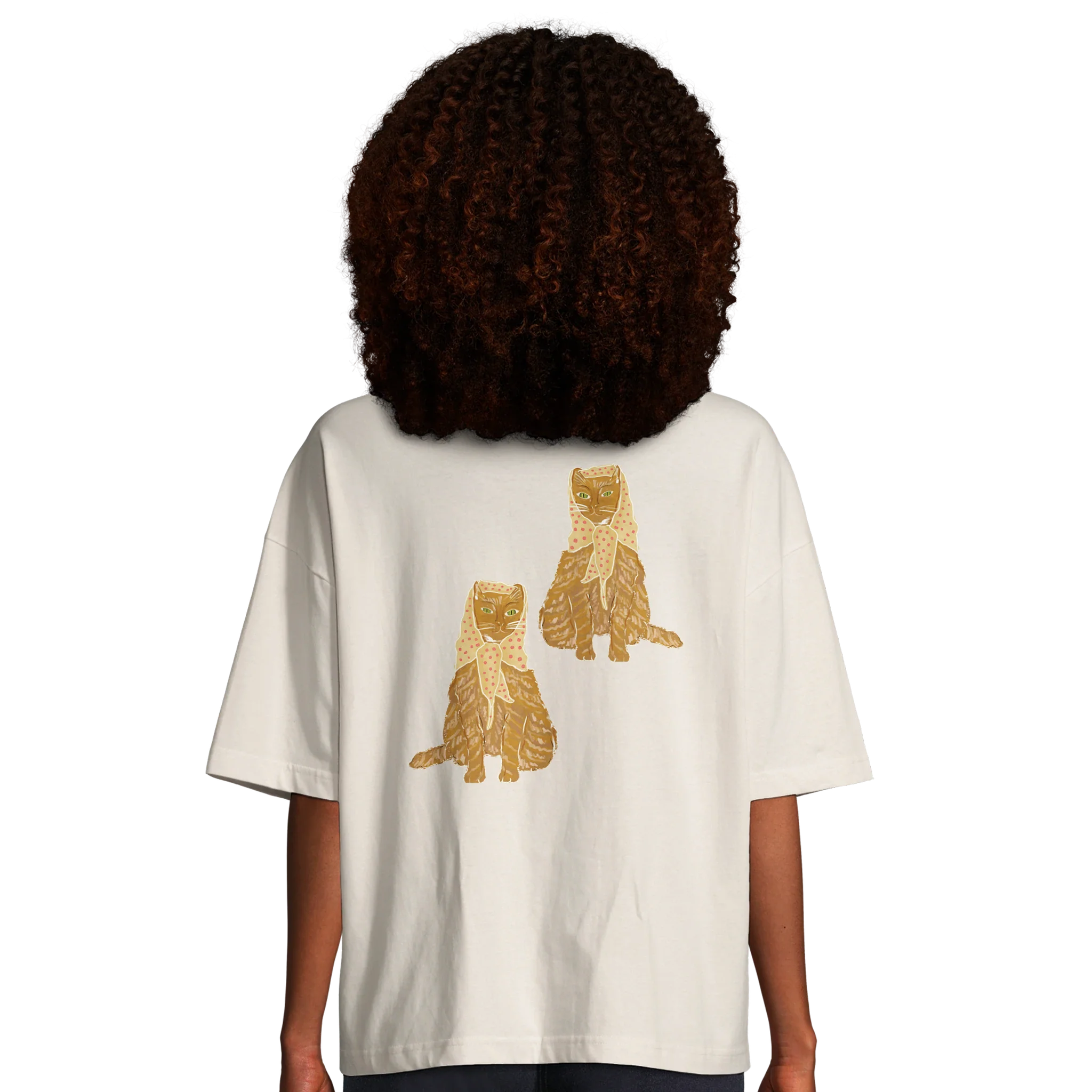 Welcome To The Pussy Palace Ginger Cat Oversized T-shirt - Image 6